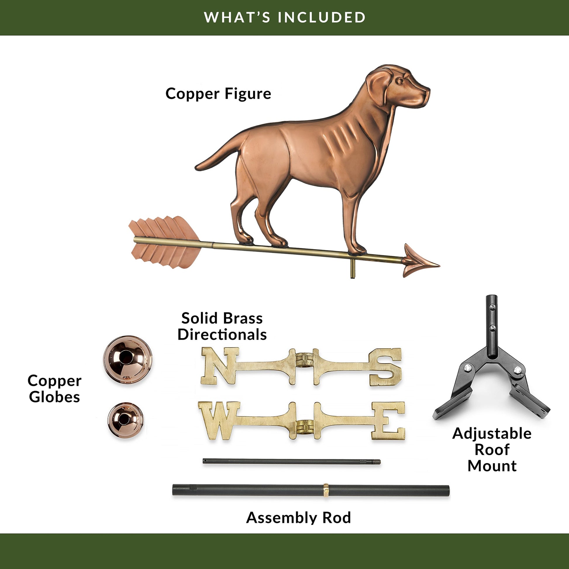 Labrador Retriever Weathervane - Good Directions