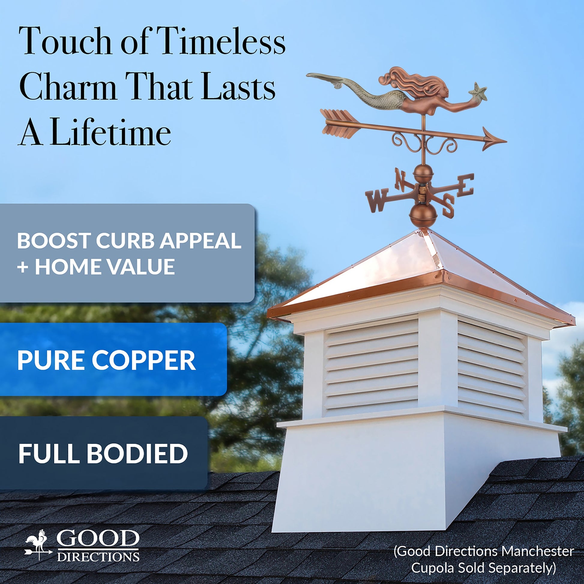 Little Mermaid Weathervane - Good Directions