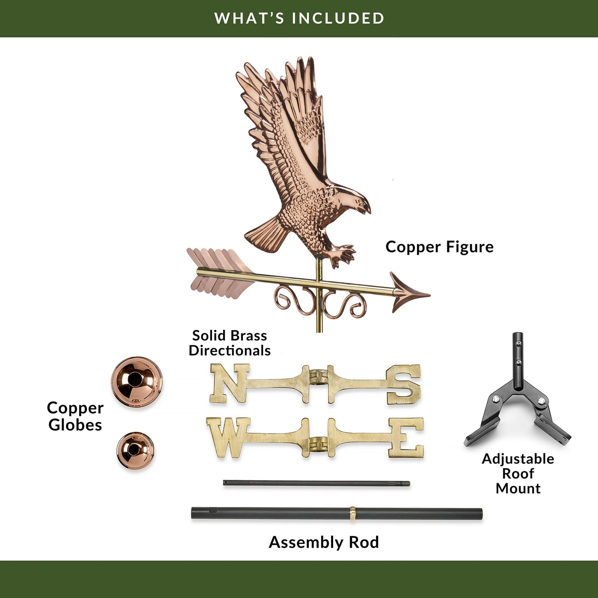 Majestic Eagle Weathervane - Good Directions