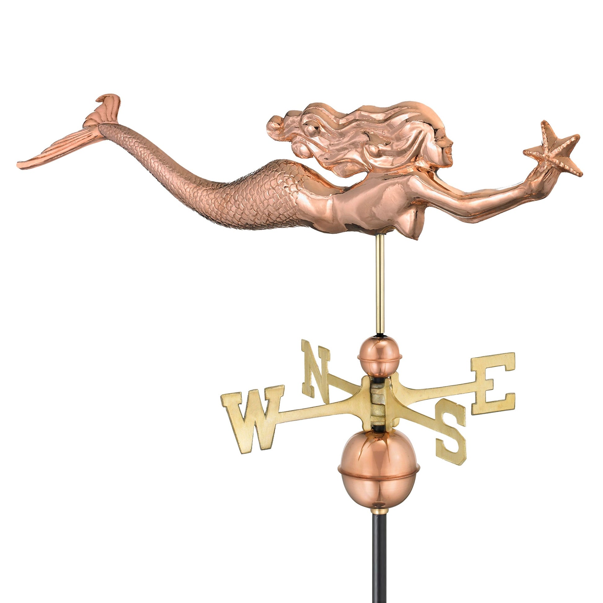Mermaid with Starfish Weathervane - Good Directions