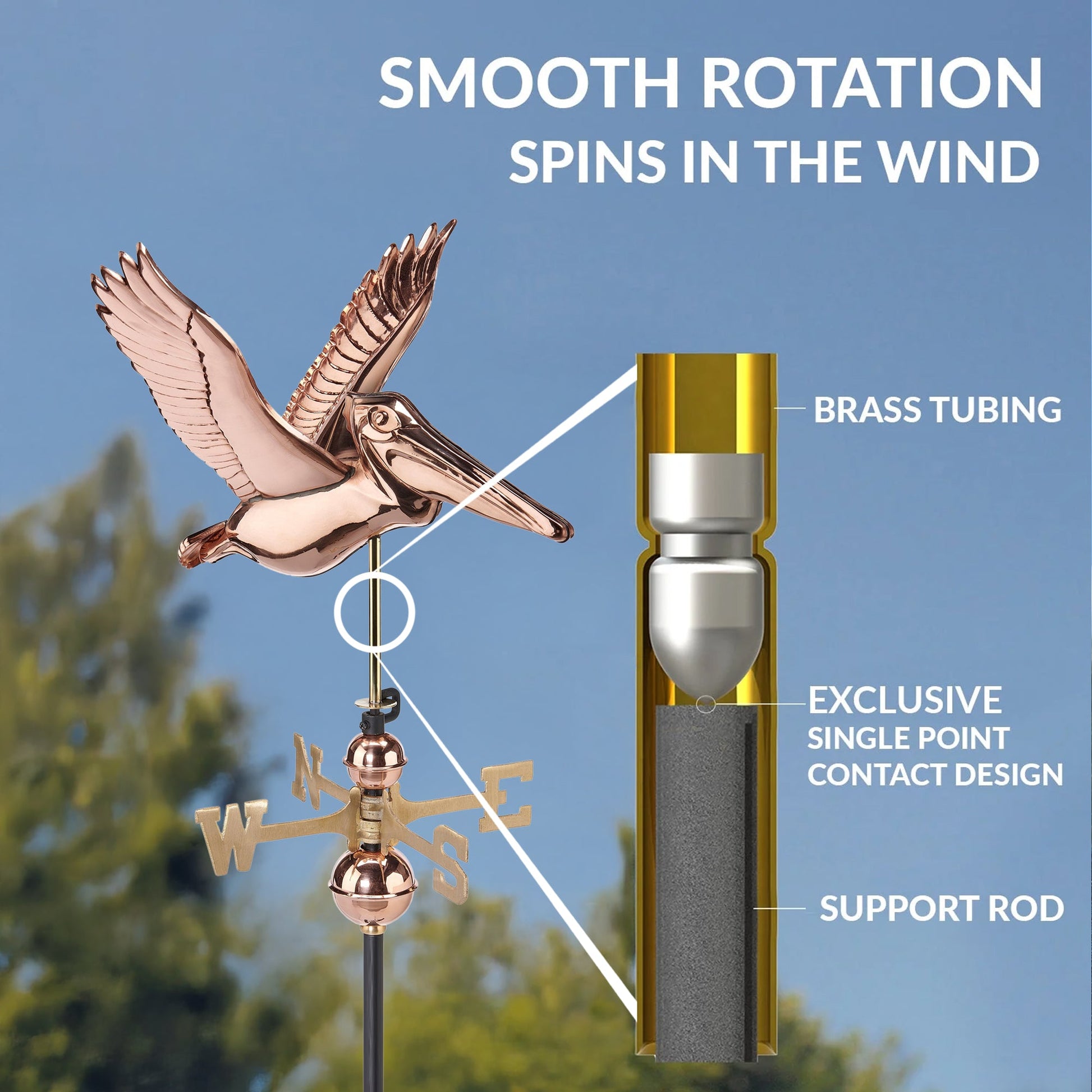 Pelican Weathervane - Good Directions