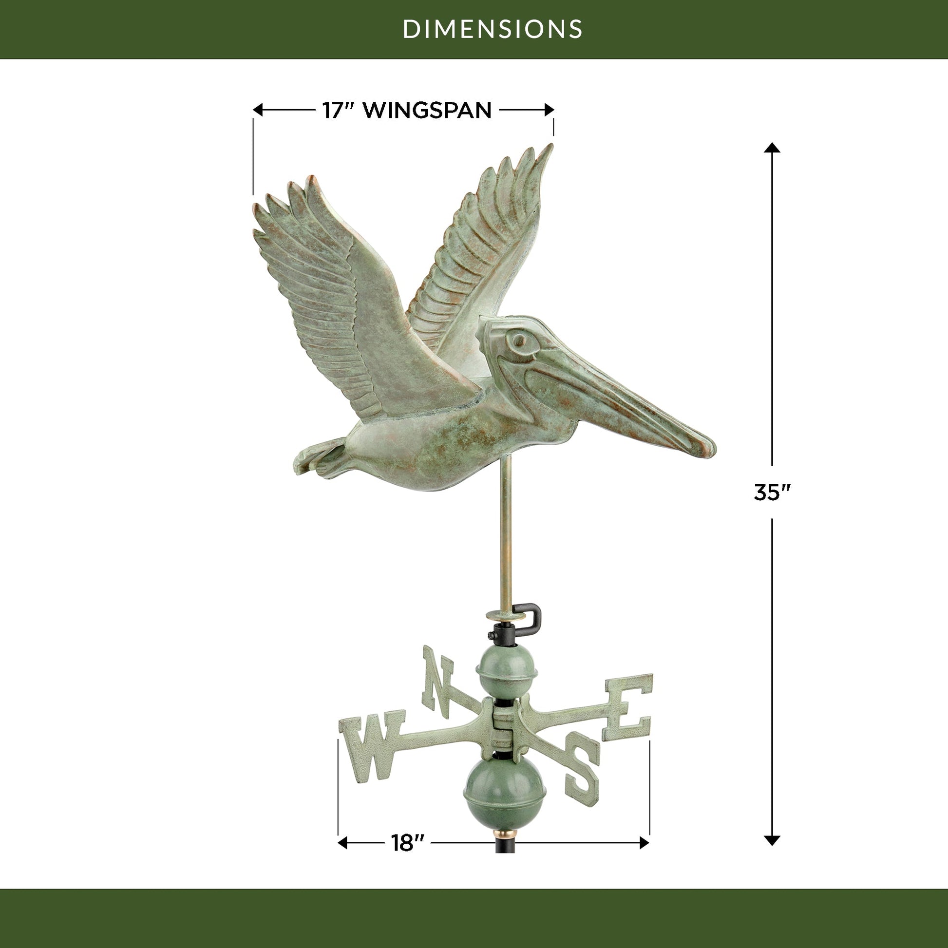 Pelican Weathervane - Good Directions