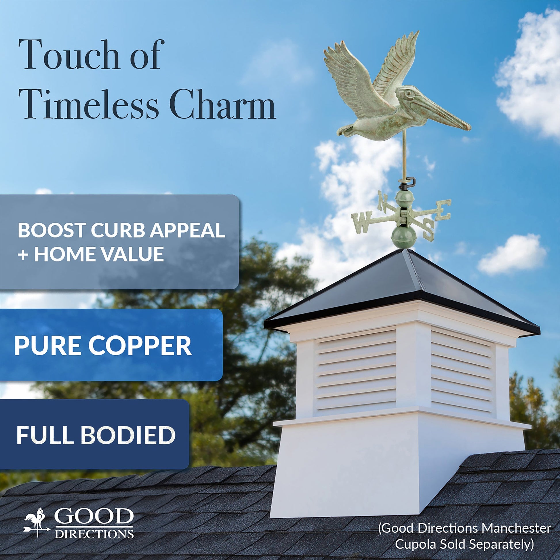 Pelican Weathervane - Good Directions