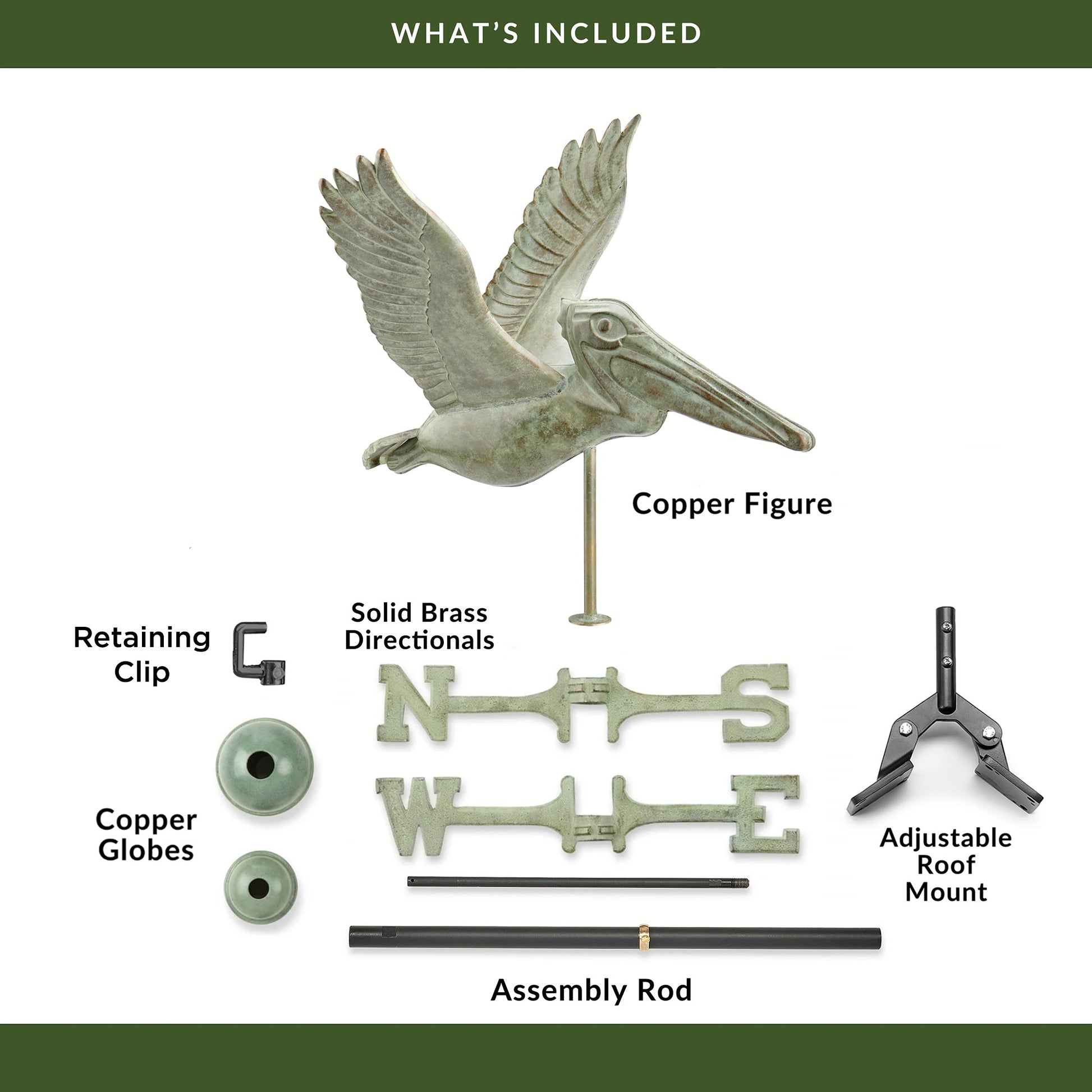 Pelican Weathervane - Good Directions