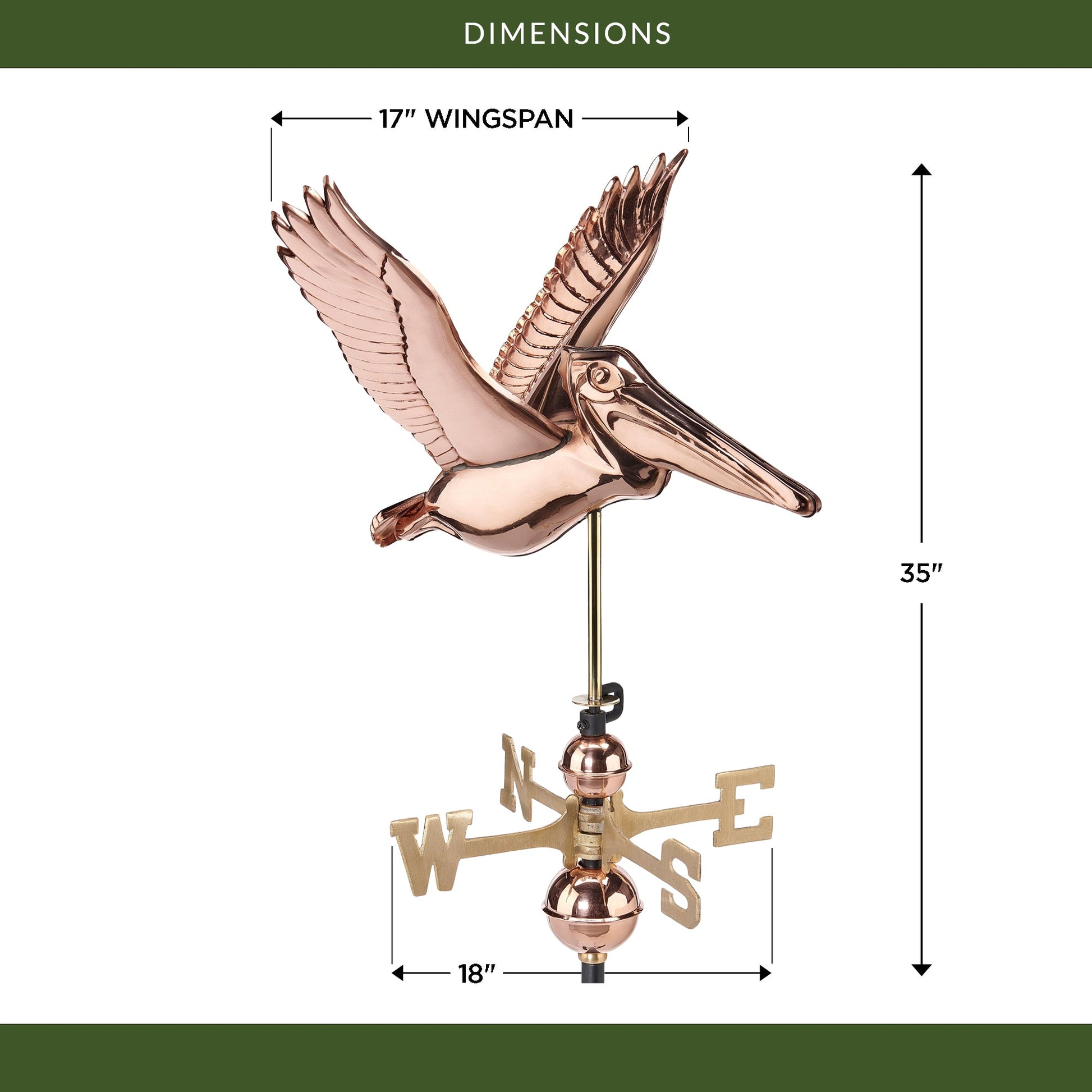 Pelican Weathervane - Good Directions