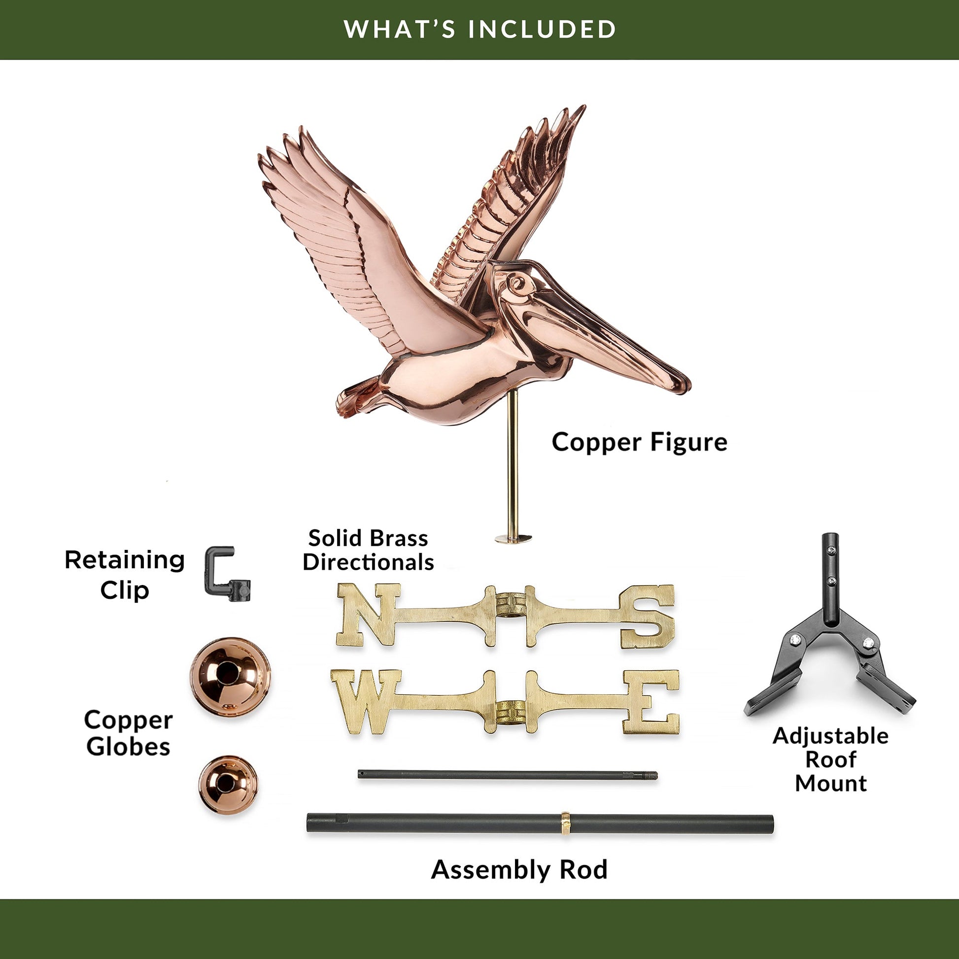 Pelican Weathervane - Good Directions
