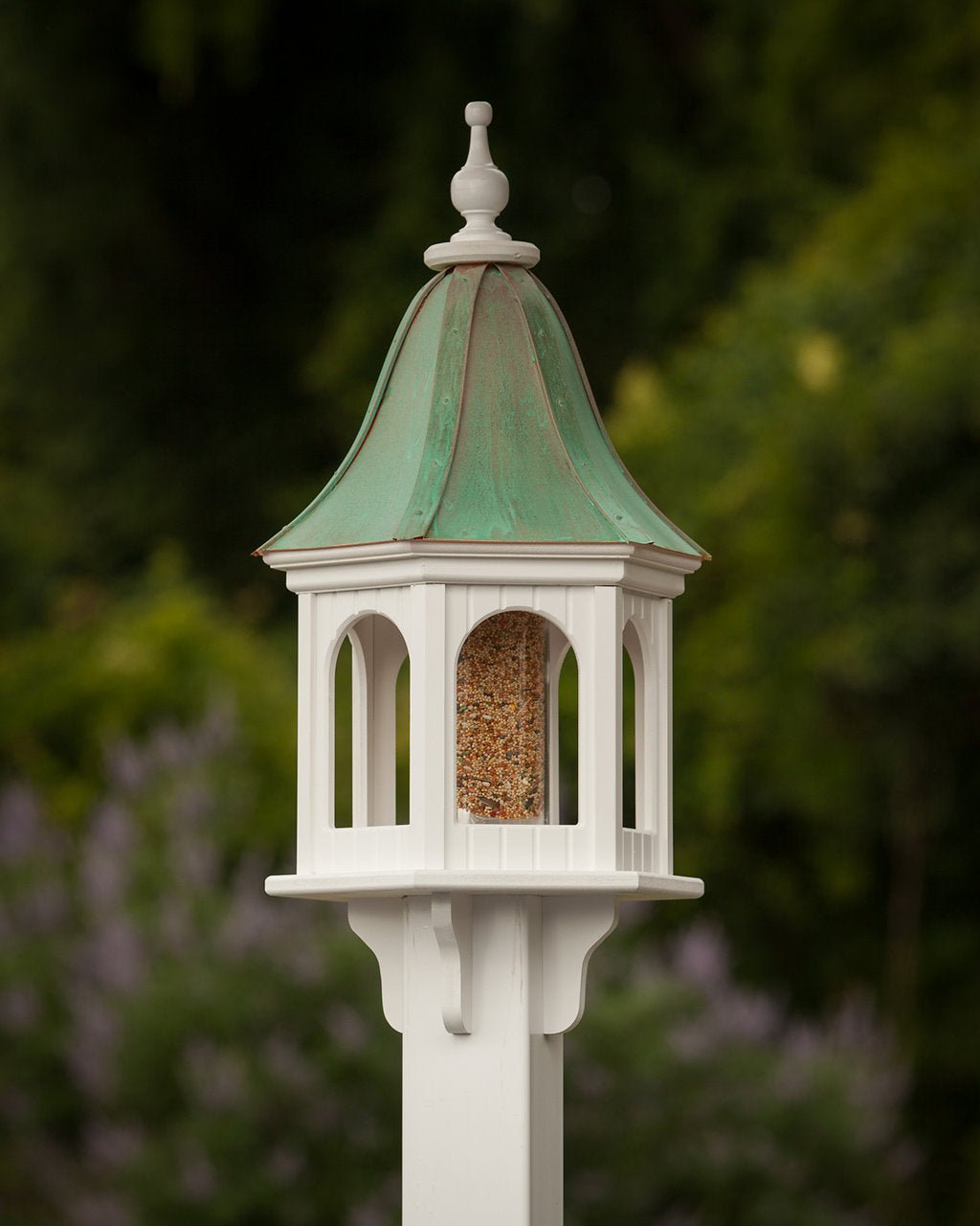 Pergola Bird Feeder — Aged Copper Roof - Good Directions