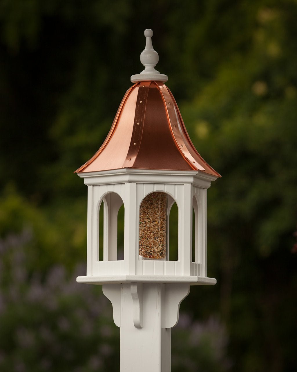 Pergola Bird Feeder — Polished Copper Roof - Good Directions