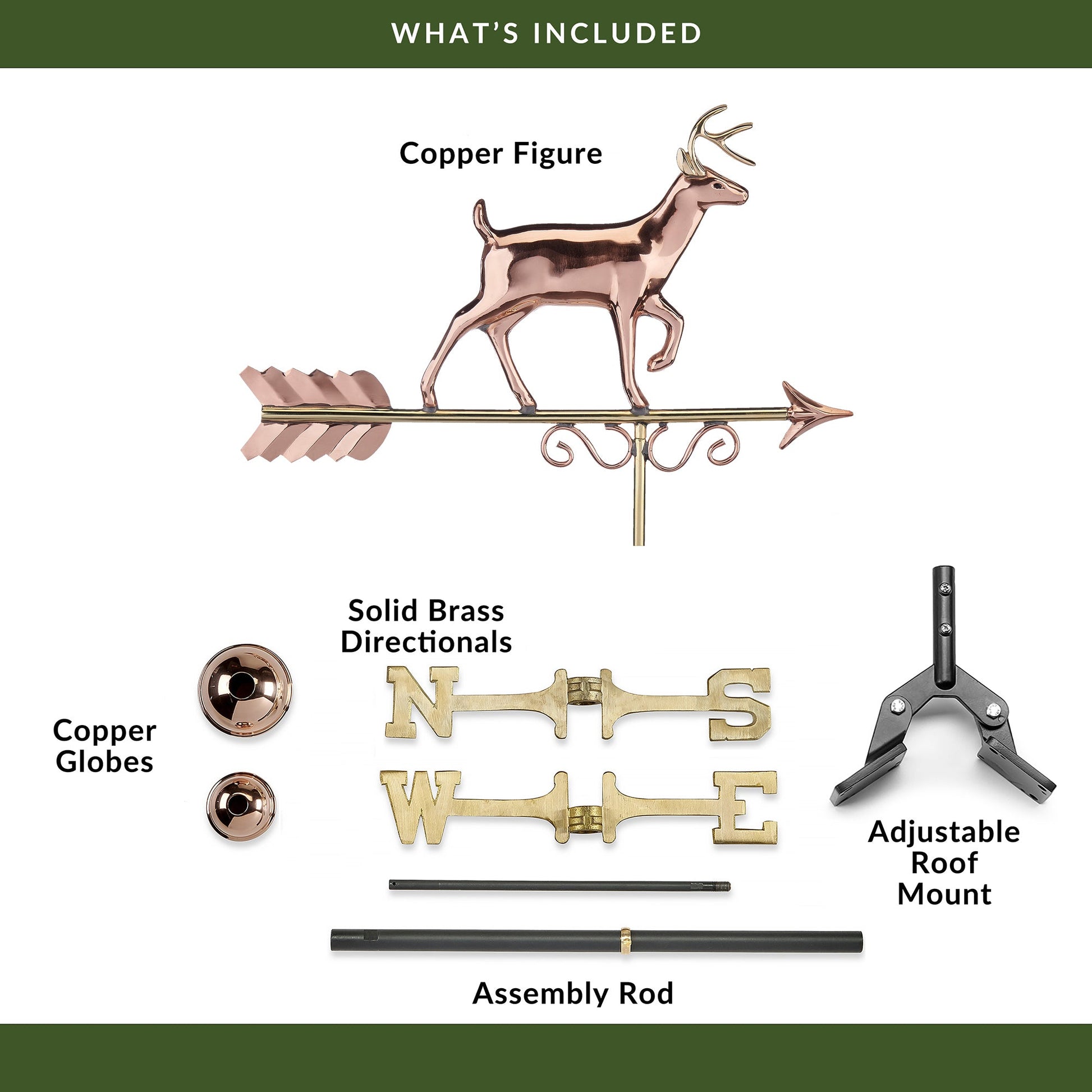 Proud Buck Weathervane - Good Directions