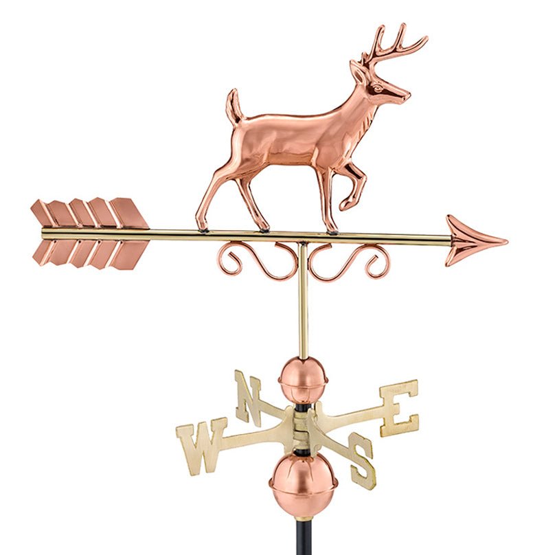 Proud Buck Weathervane - Pure Copper - Good Directions