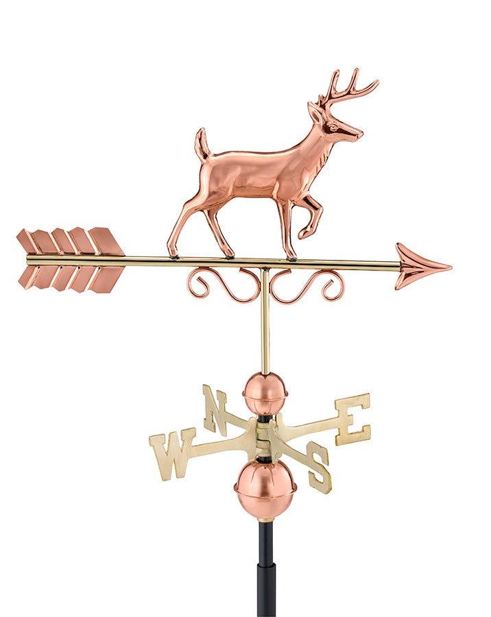 Proud Buck Weathervane - Pure Copper - Good Directions