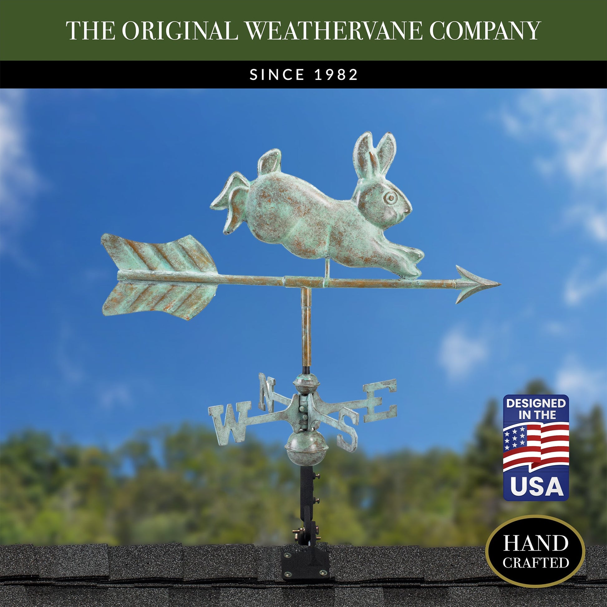 Rabbit Cottage Weathervane - Good Directions