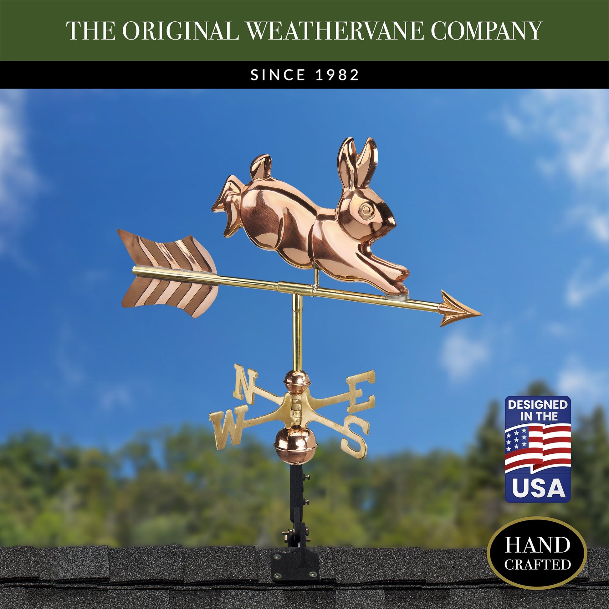 Rabbit Cottage Weathervane - Good Directions