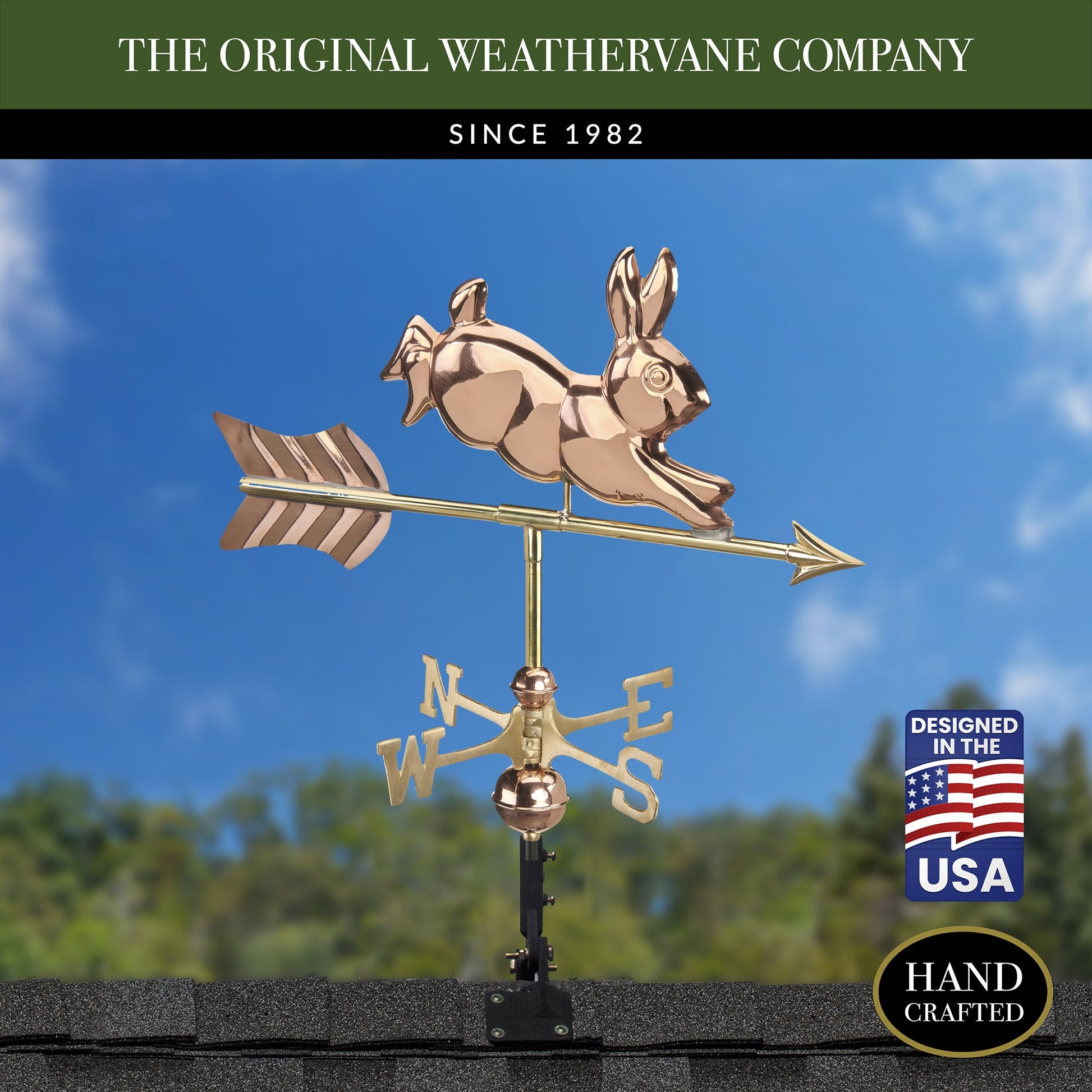 Rabbit Cottage Weathervane - Good Directions