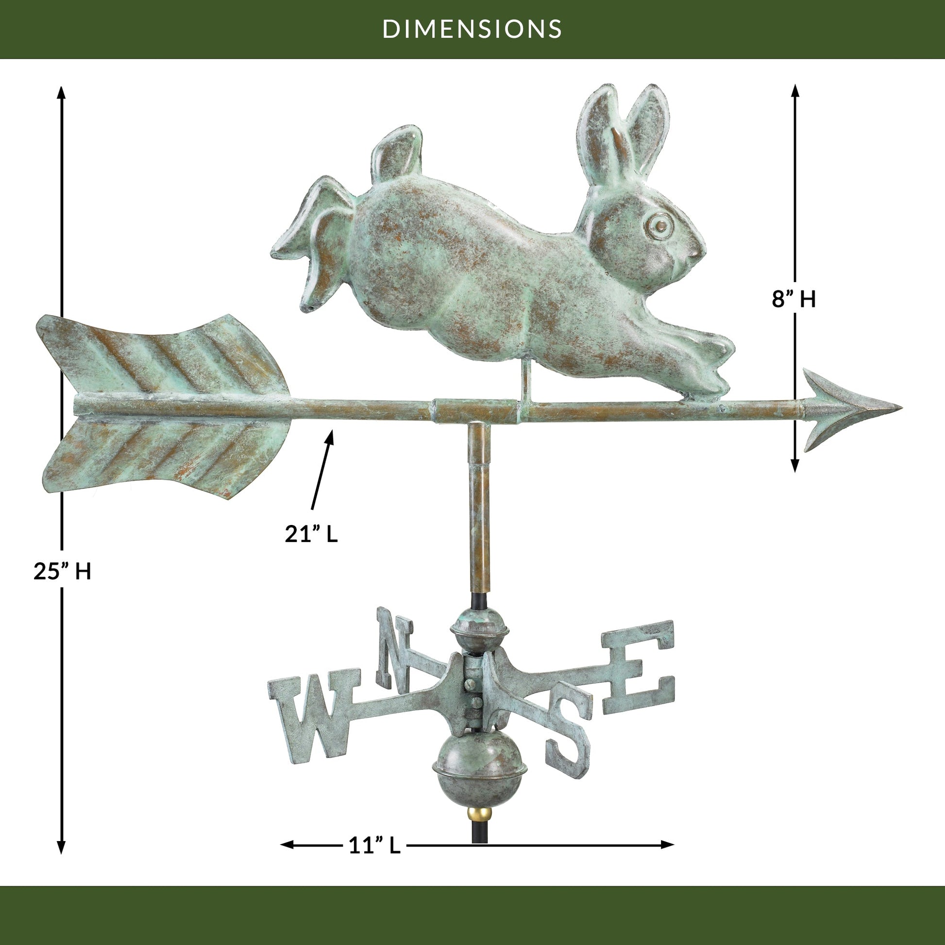 Rabbit Garden Weathervane - Good Directions