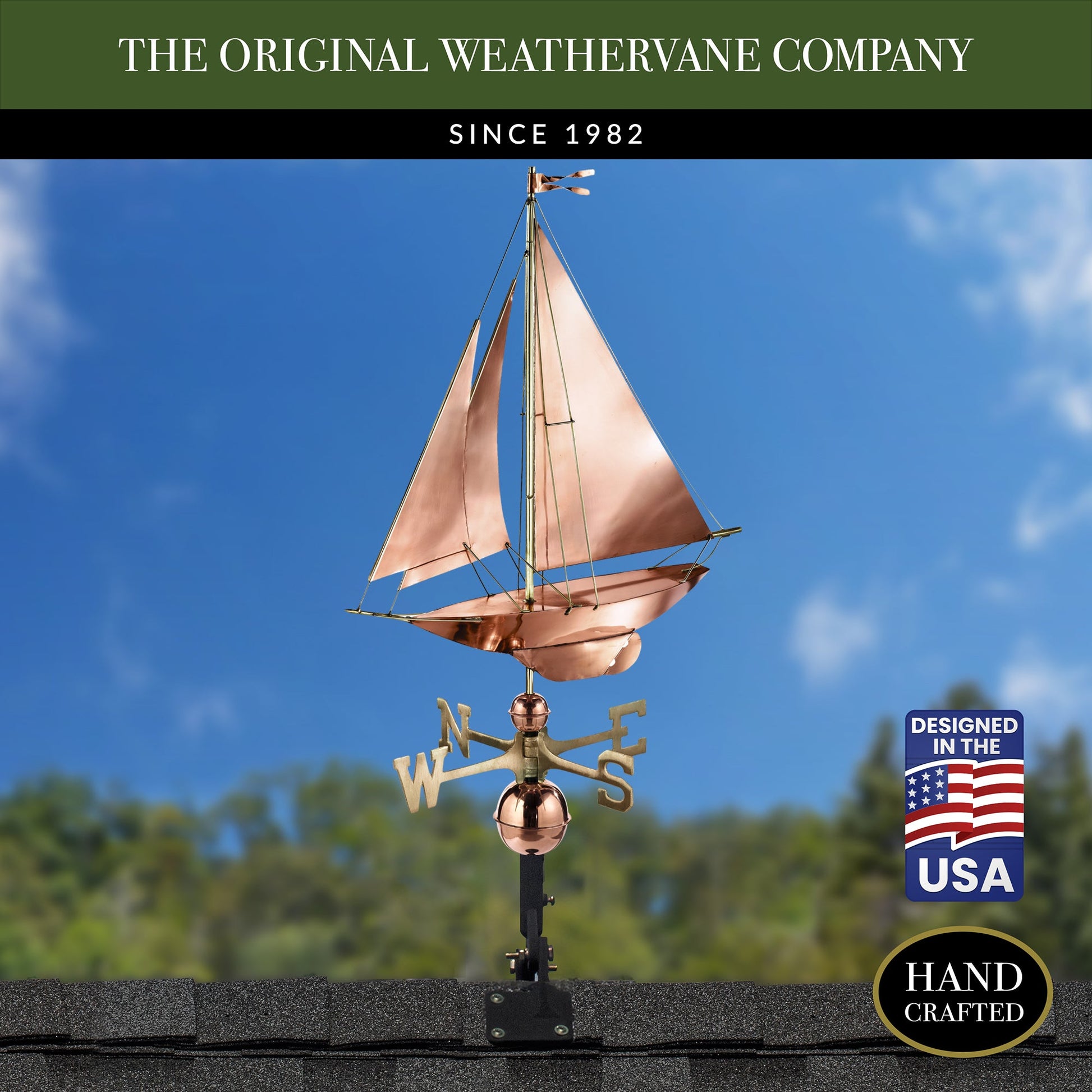 Racing Sloop Weathervane - Good Directions
