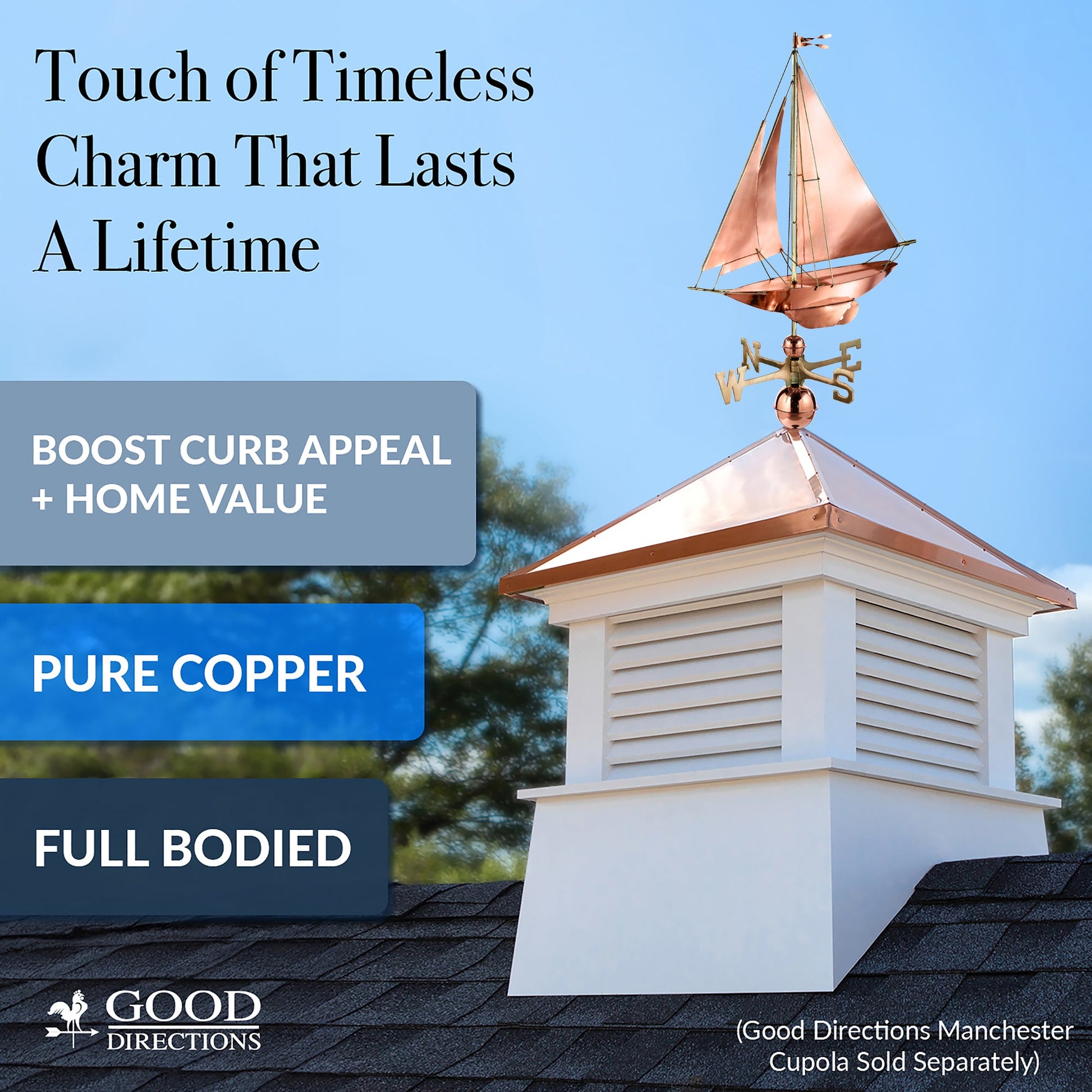 Racing Sloop Weathervane - Good Directions