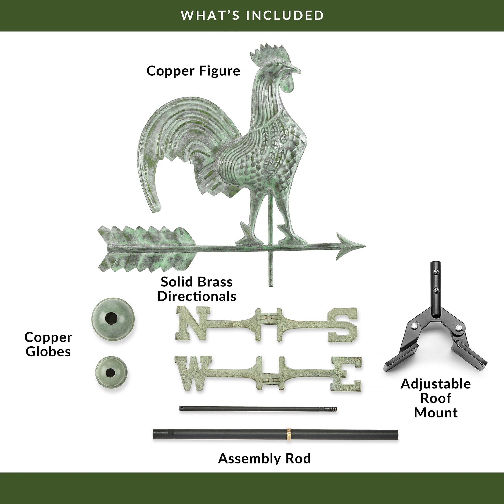 Rooster Weathervane - Good Directions