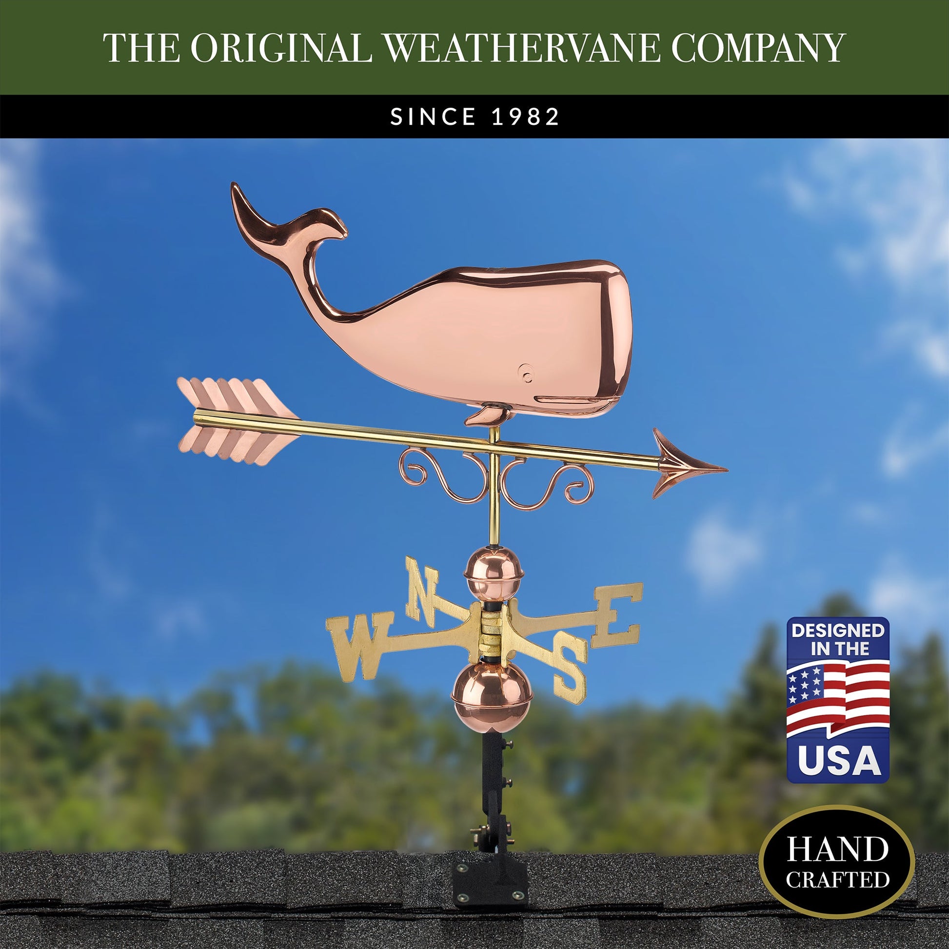 Save the Whales™ Weathervane - Good Directions