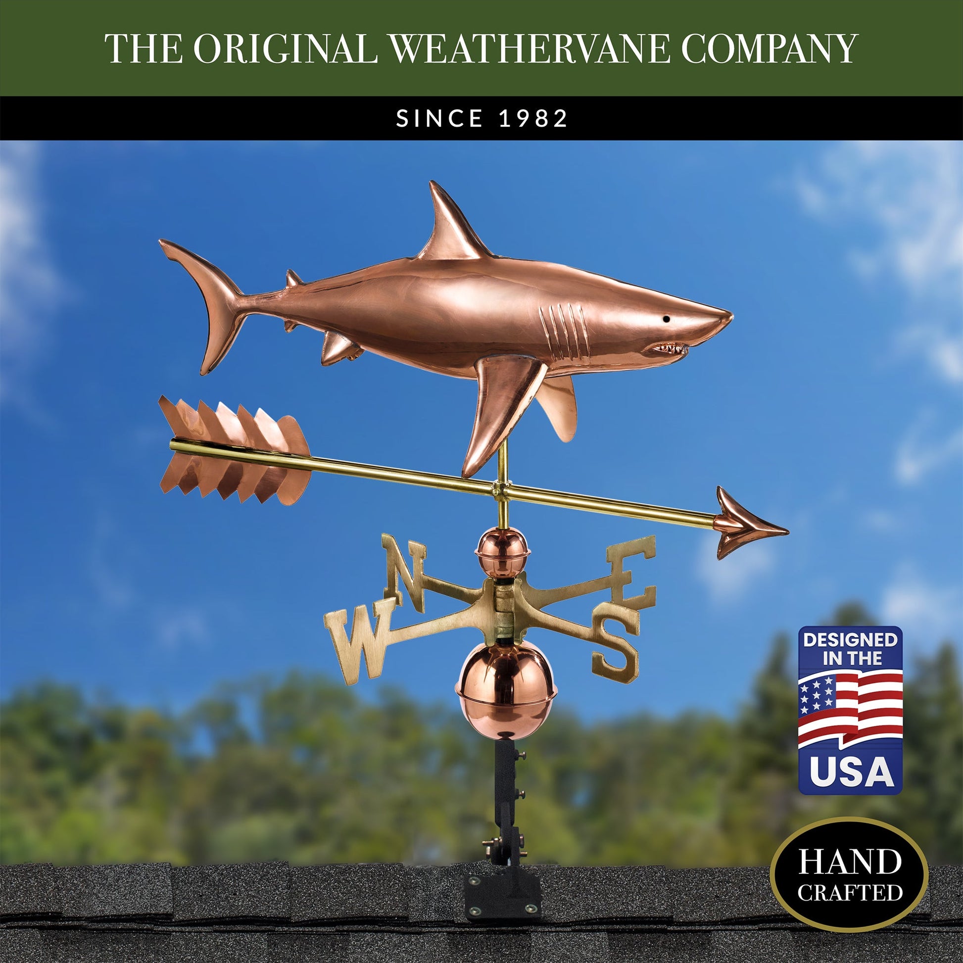 Shark with Arrow Weathervane - Good Directions