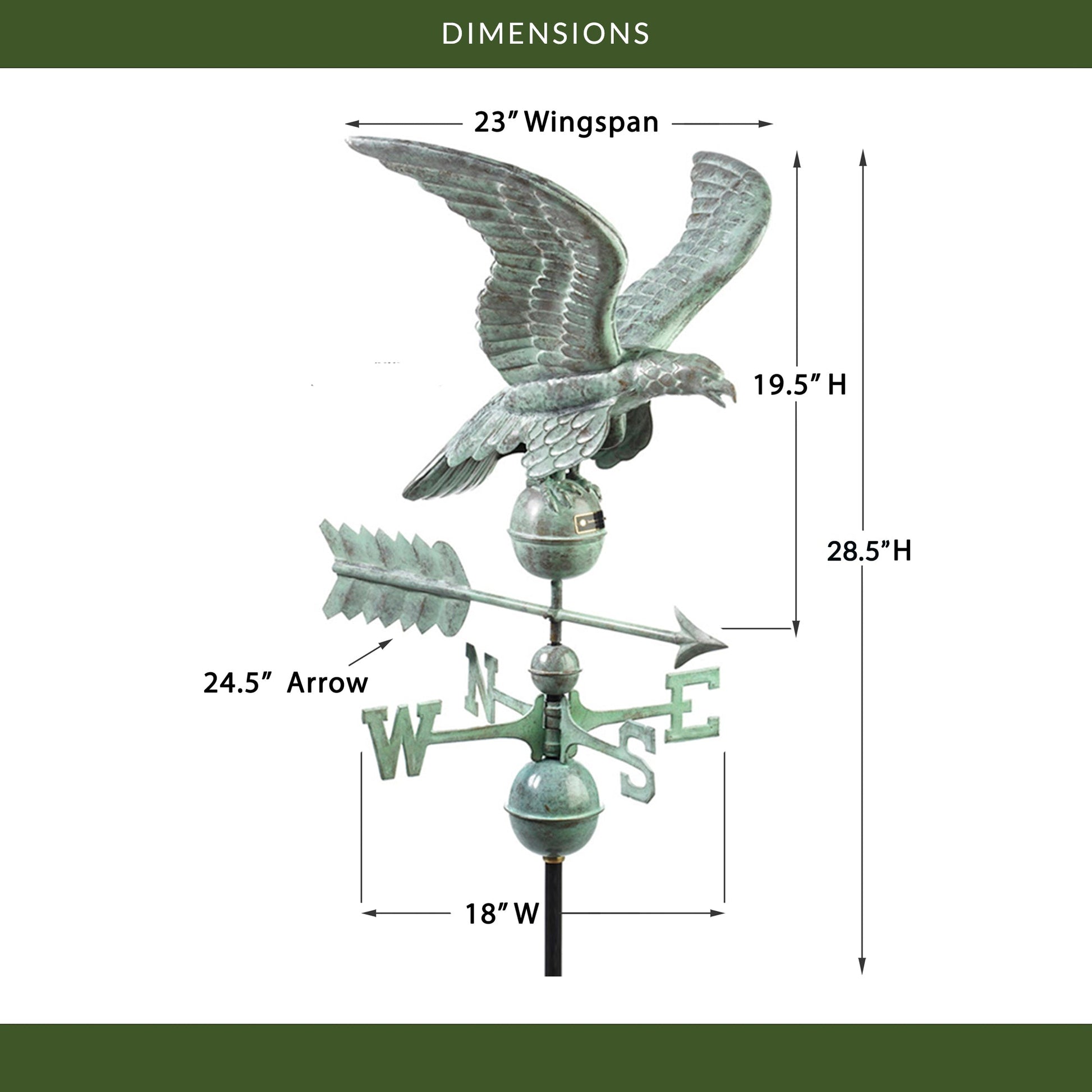 Smithsonian Eagle Weathervane - Good Directions