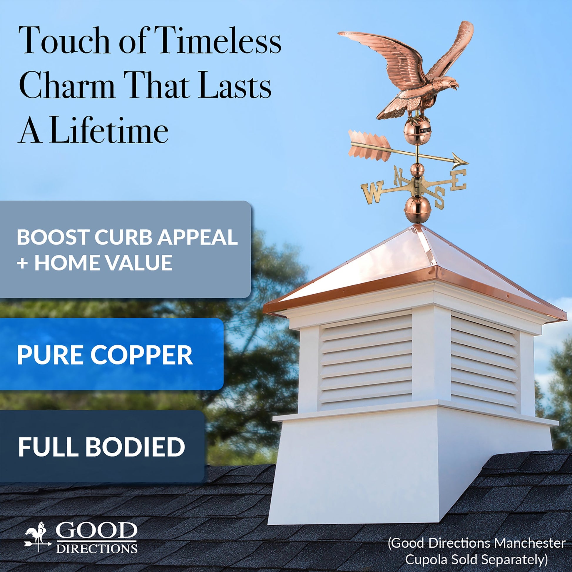 Smithsonian Eagle Weathervane - Good Directions