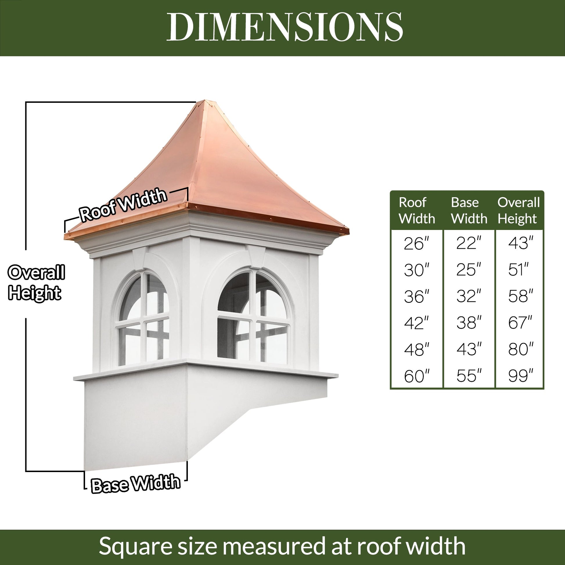 Smithsonian Fairfax Vinyl Cupola - Good Directions