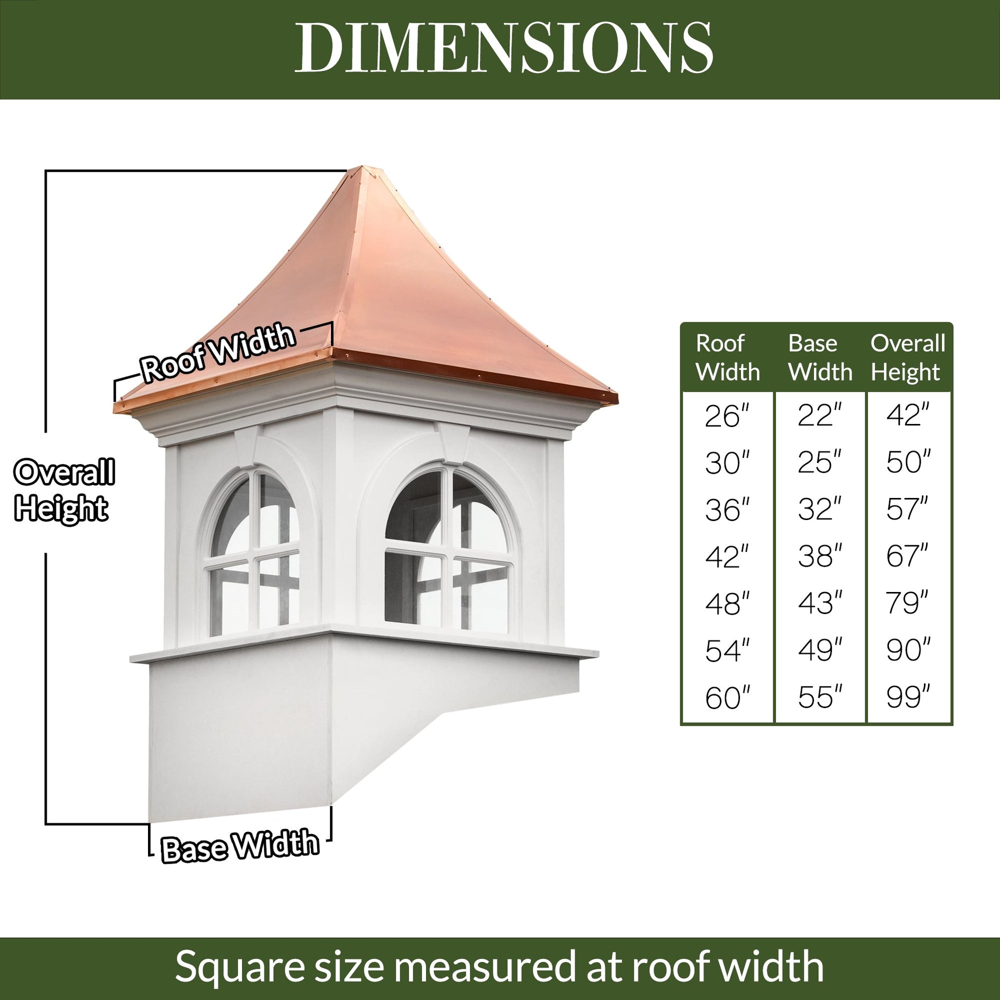 Smithsonian Fairfax Vinyl Cupola - Good Directions