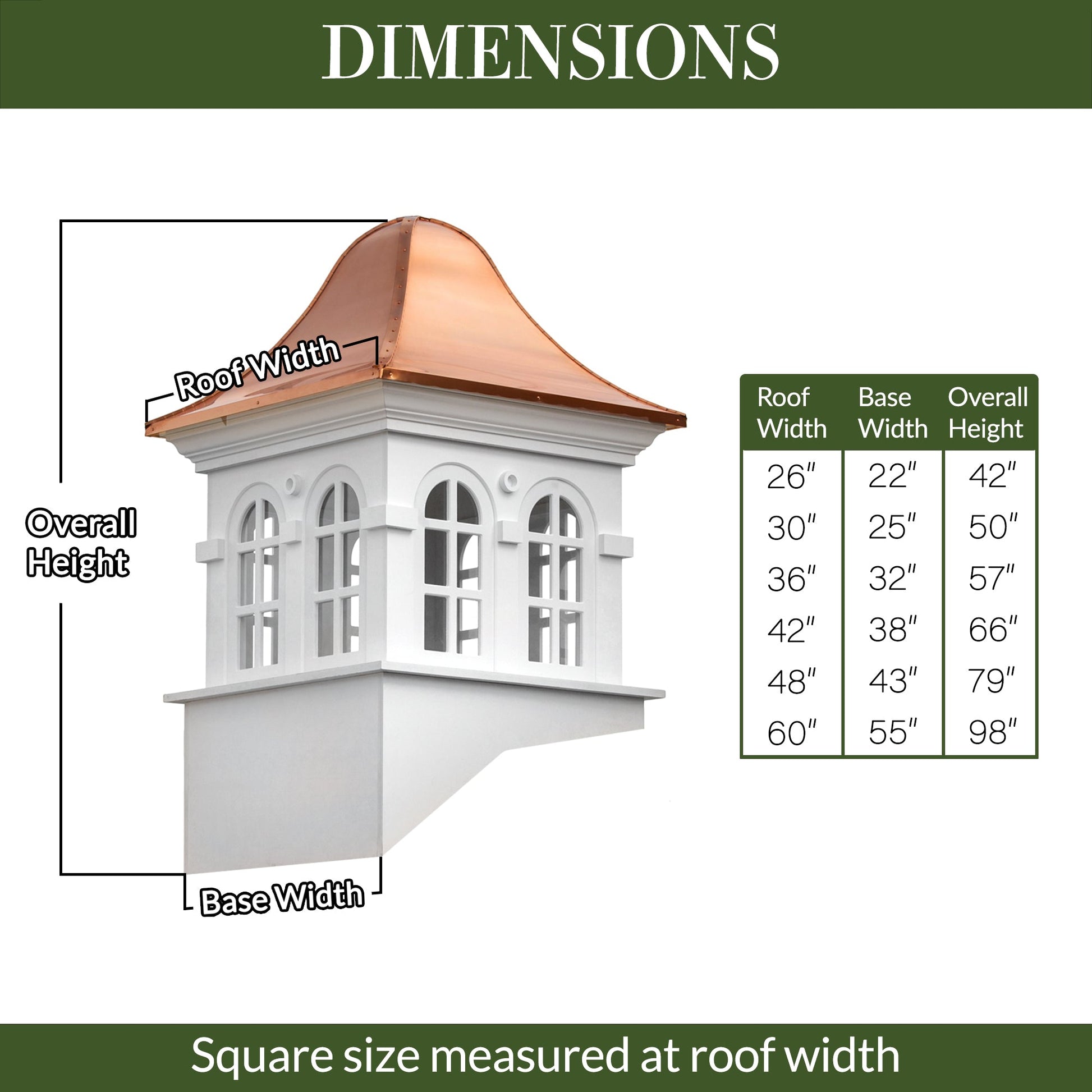 Smithsonian Rockville Vinyl Cupola - Good Directions