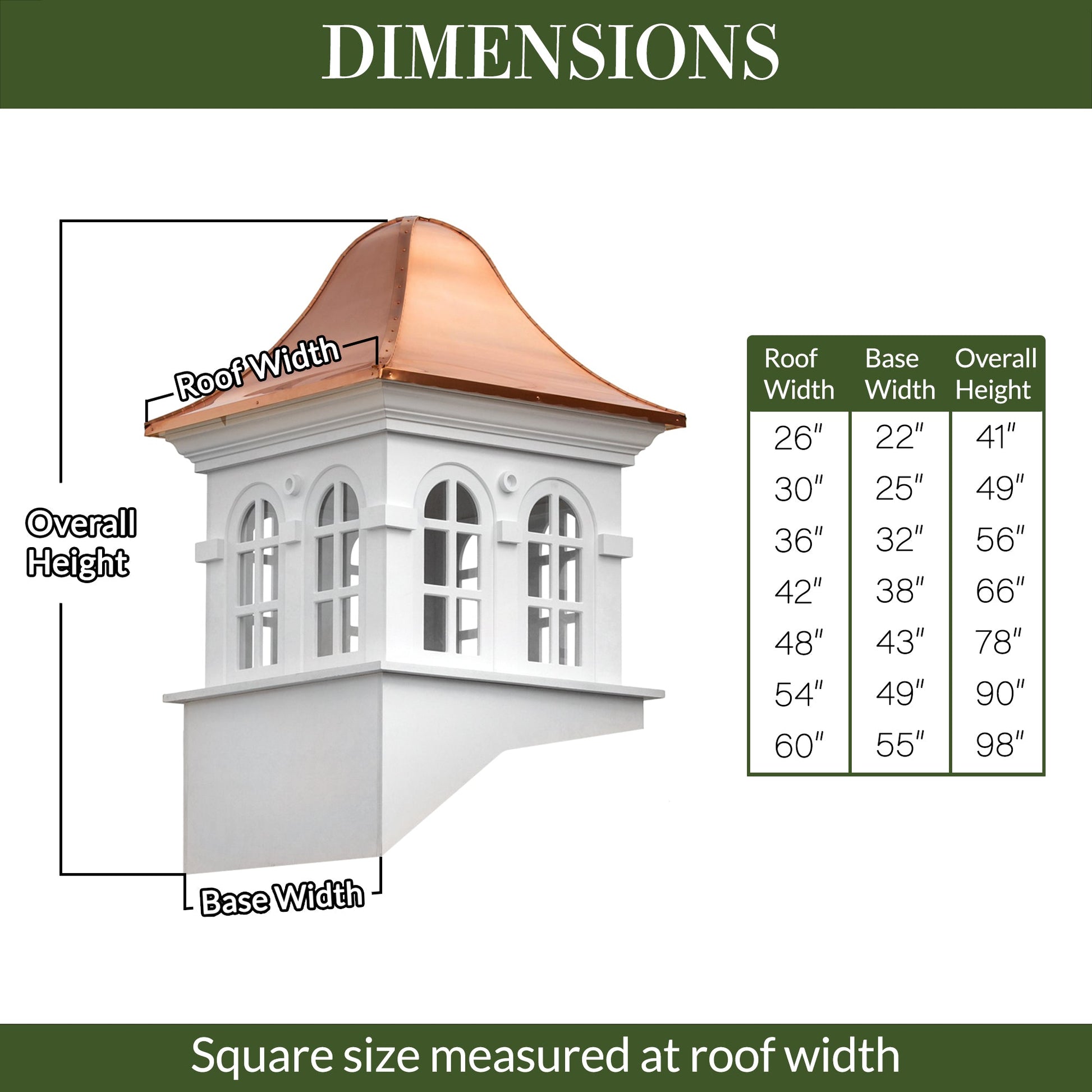 Smithsonian Rockville Vinyl Cupola - Good Directions