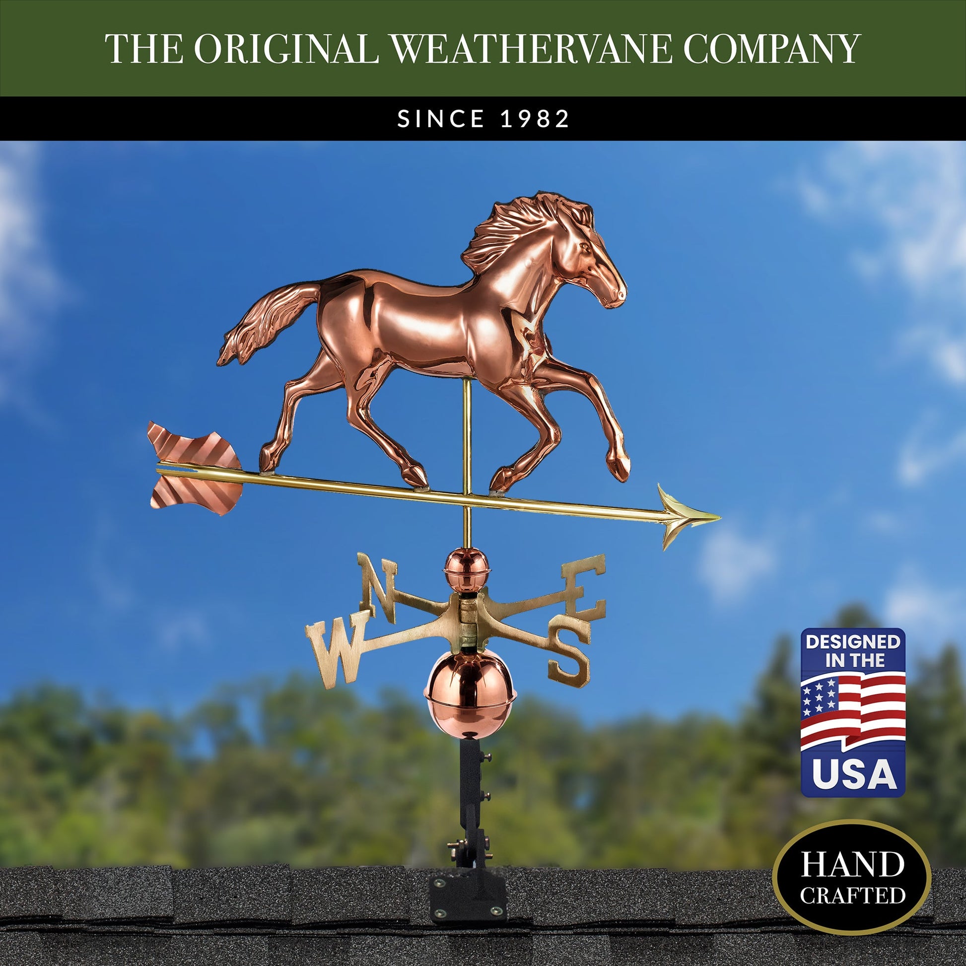 Smithsonian Running Horse Weathervane - Good Directions