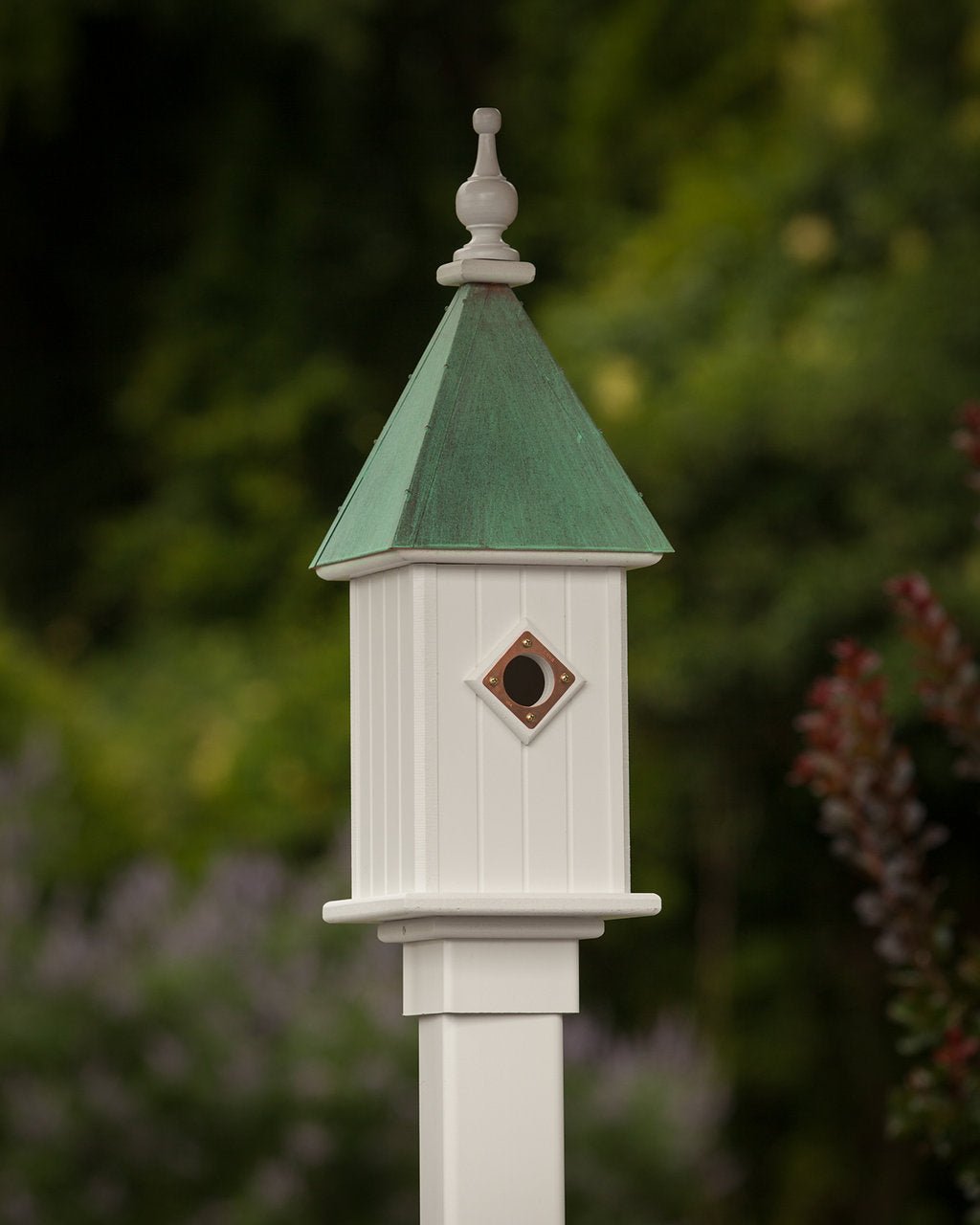 Spire Bird House — Aged Copper Roof - Good Directions