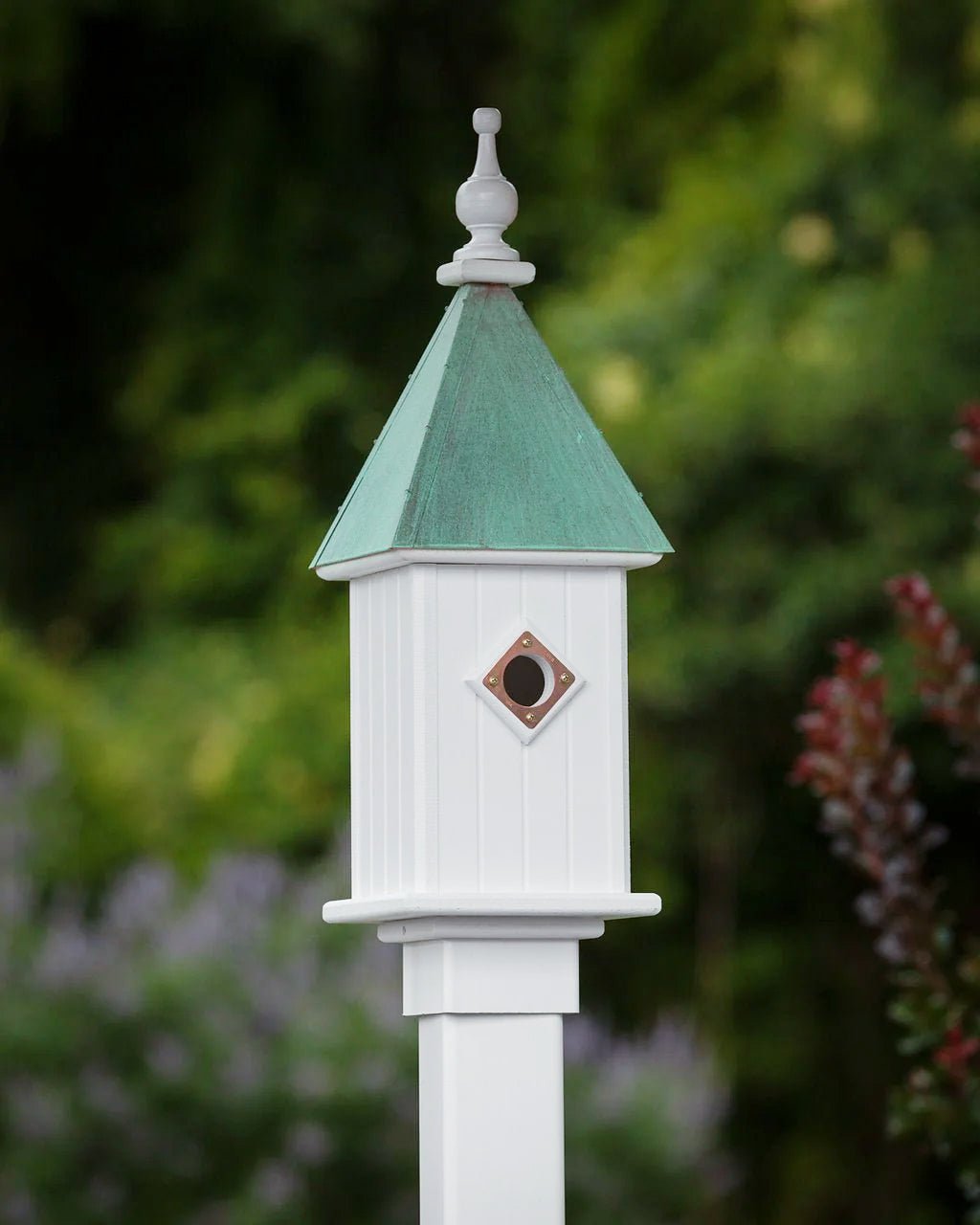 Spire Bird House — Aged Copper Roof - Good Directions