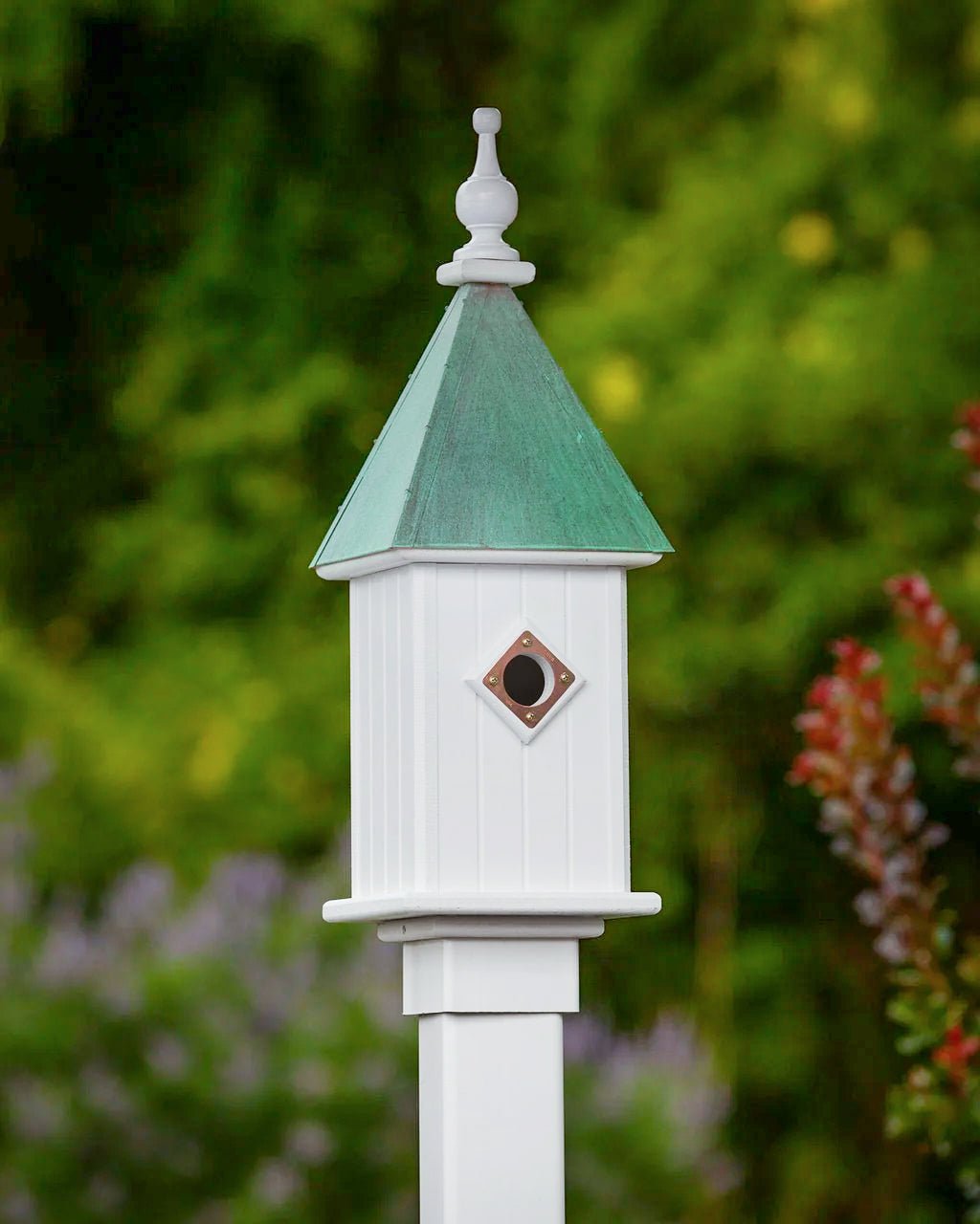 Spire Bird House — Aged Copper Roof - Good Directions
