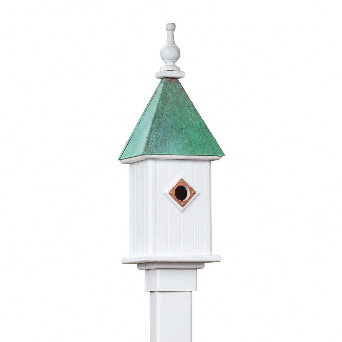 Spire Bird House — Aged Copper Roof - Good Directions