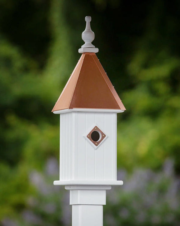 Spire Bird House — Polished Copper Roof - Good Directions