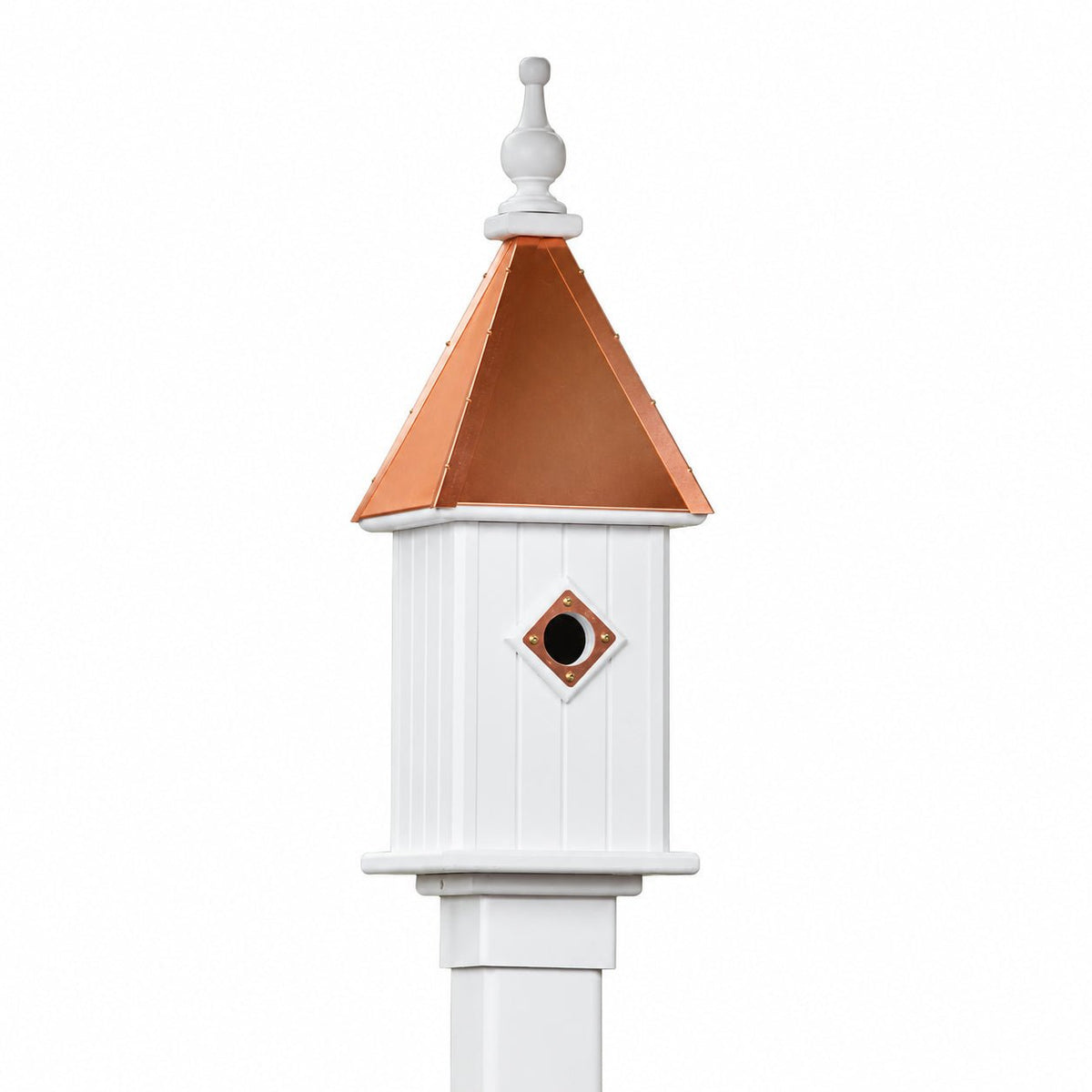 Spire Bird House — Polished Copper Roof - Good Directions