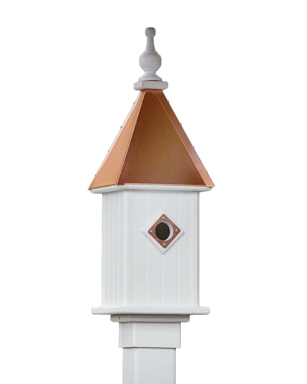 Spire Bird House — Polished Copper Roof - Good Directions