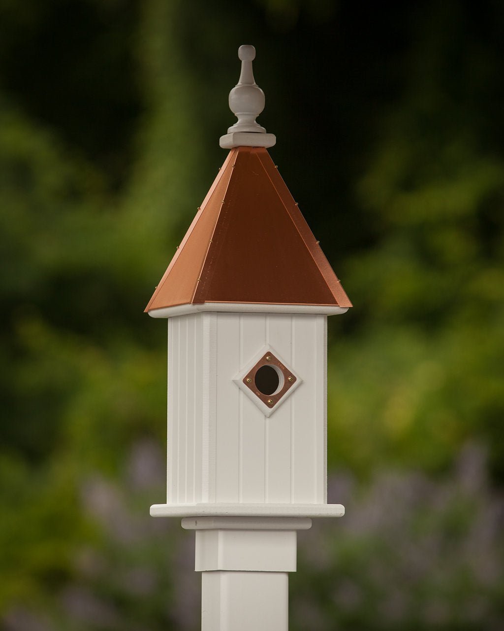 Spire Bird House — Polished Copper Roof - Good Directions