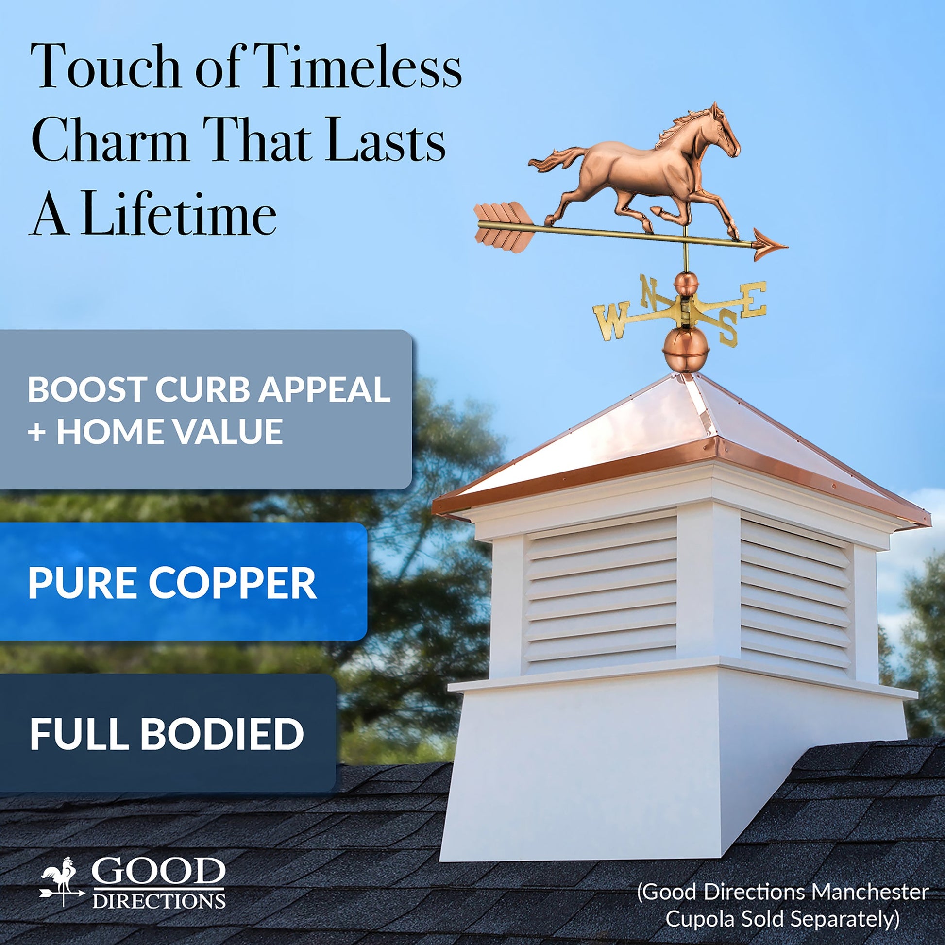 Trotting Horse Weathervane - Good Directions
