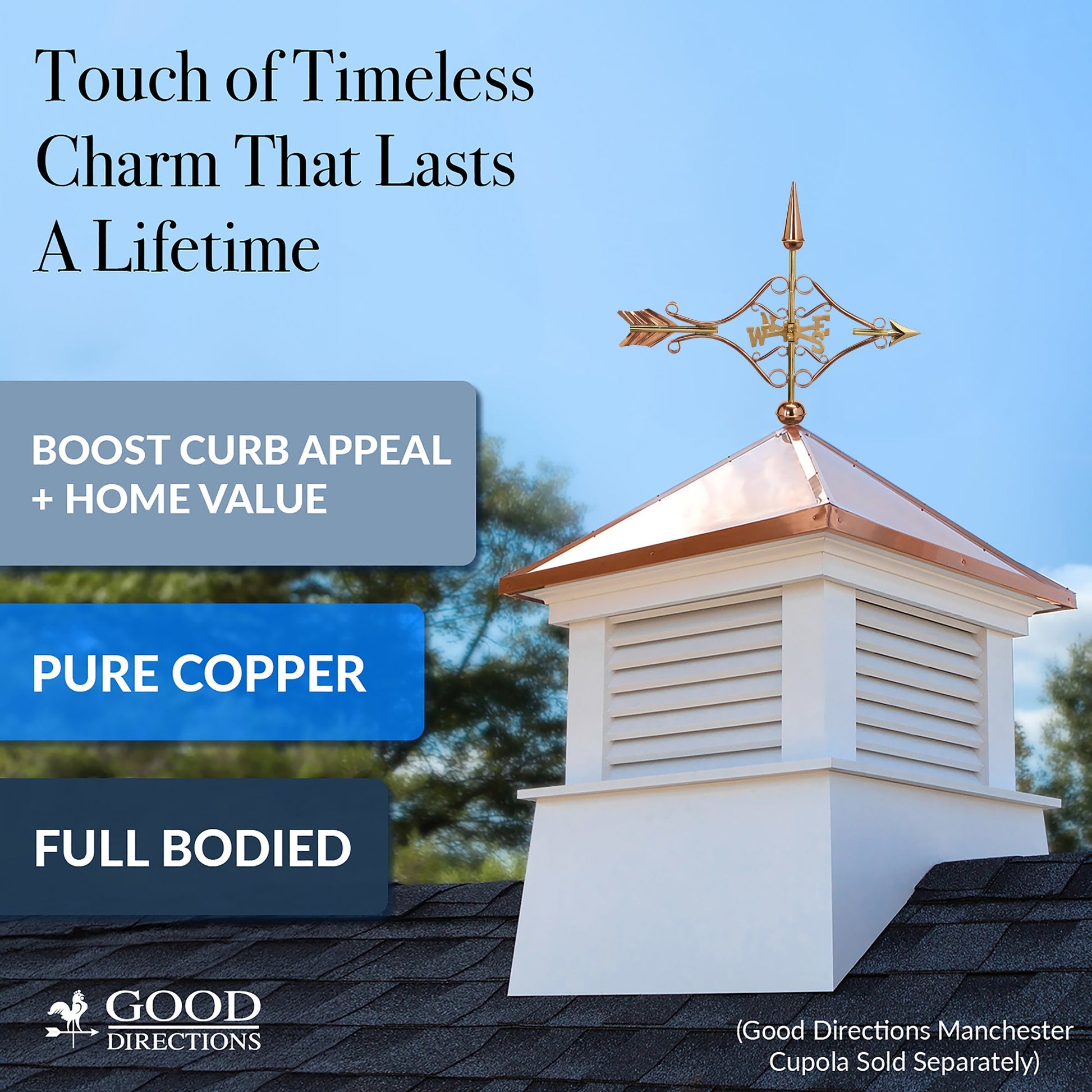 Victorian Arrow Cottage Weathervane - Good Directions