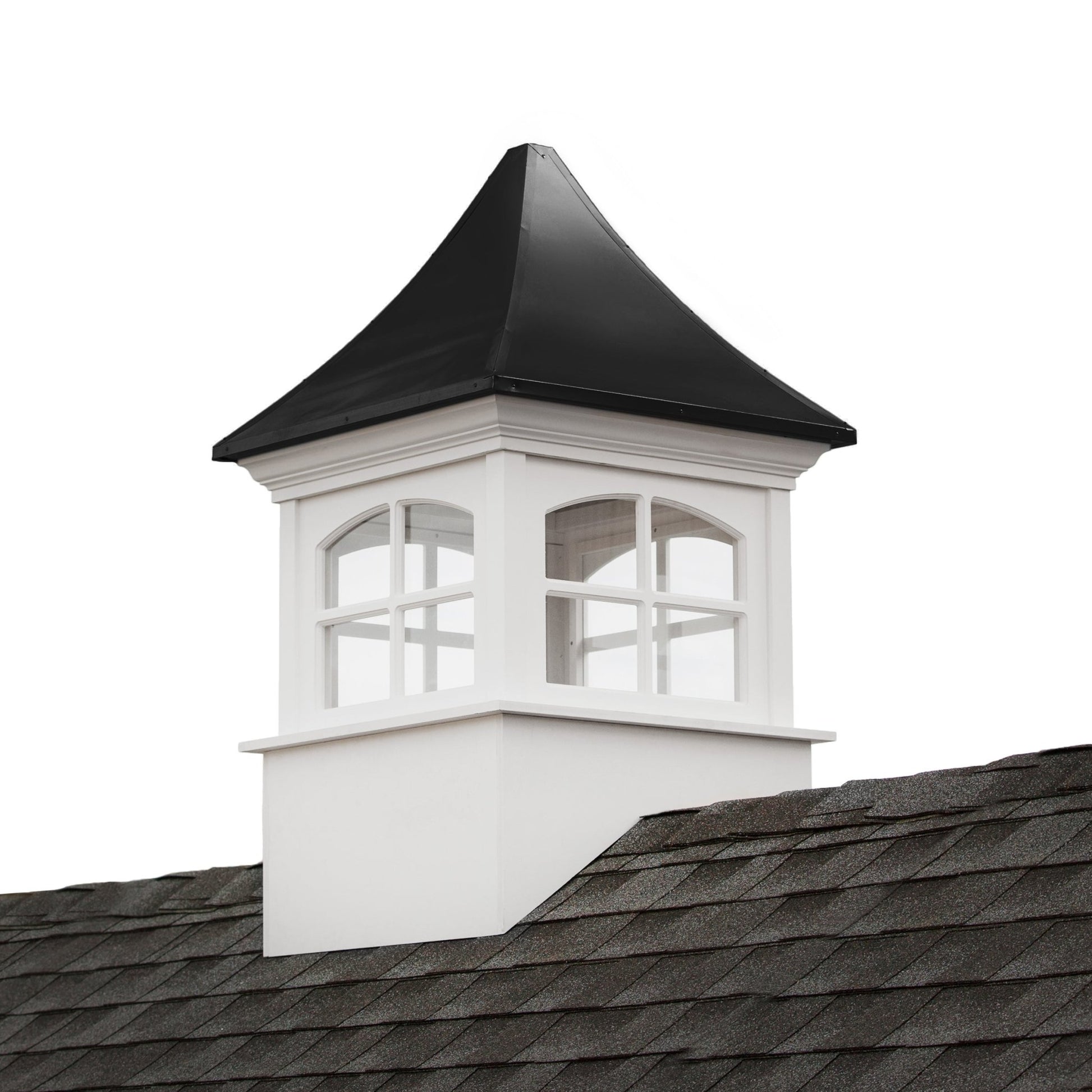 Westport Vinyl Cupola with Black Aluminum Roof - Good Directions