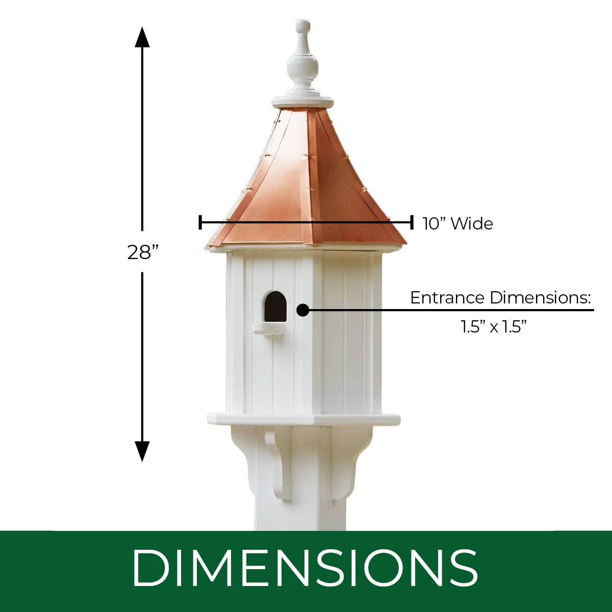 Willow Bird House — Polished Copper Roof - Good Directions