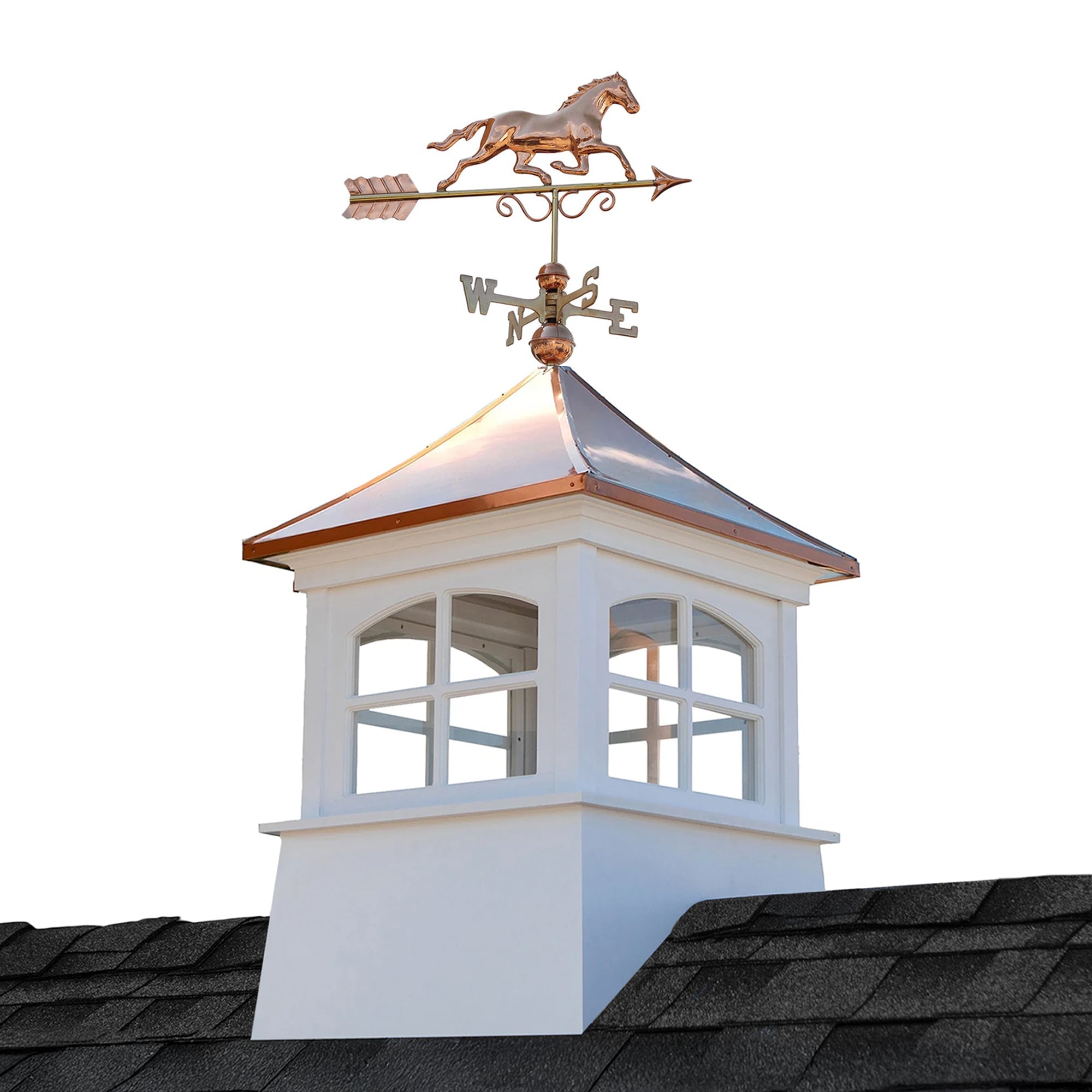 Windsor Vinyl Cupola Set – Copper Roof & Horse - Good Directions