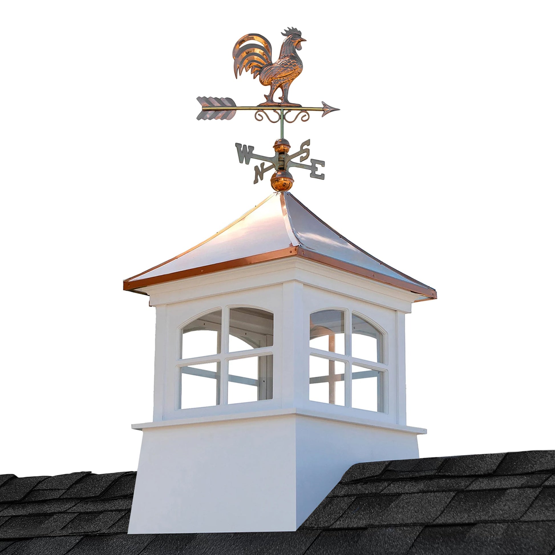 Windsor Vinyl Cupola Set – Copper Roof & Rooster - Good Directions