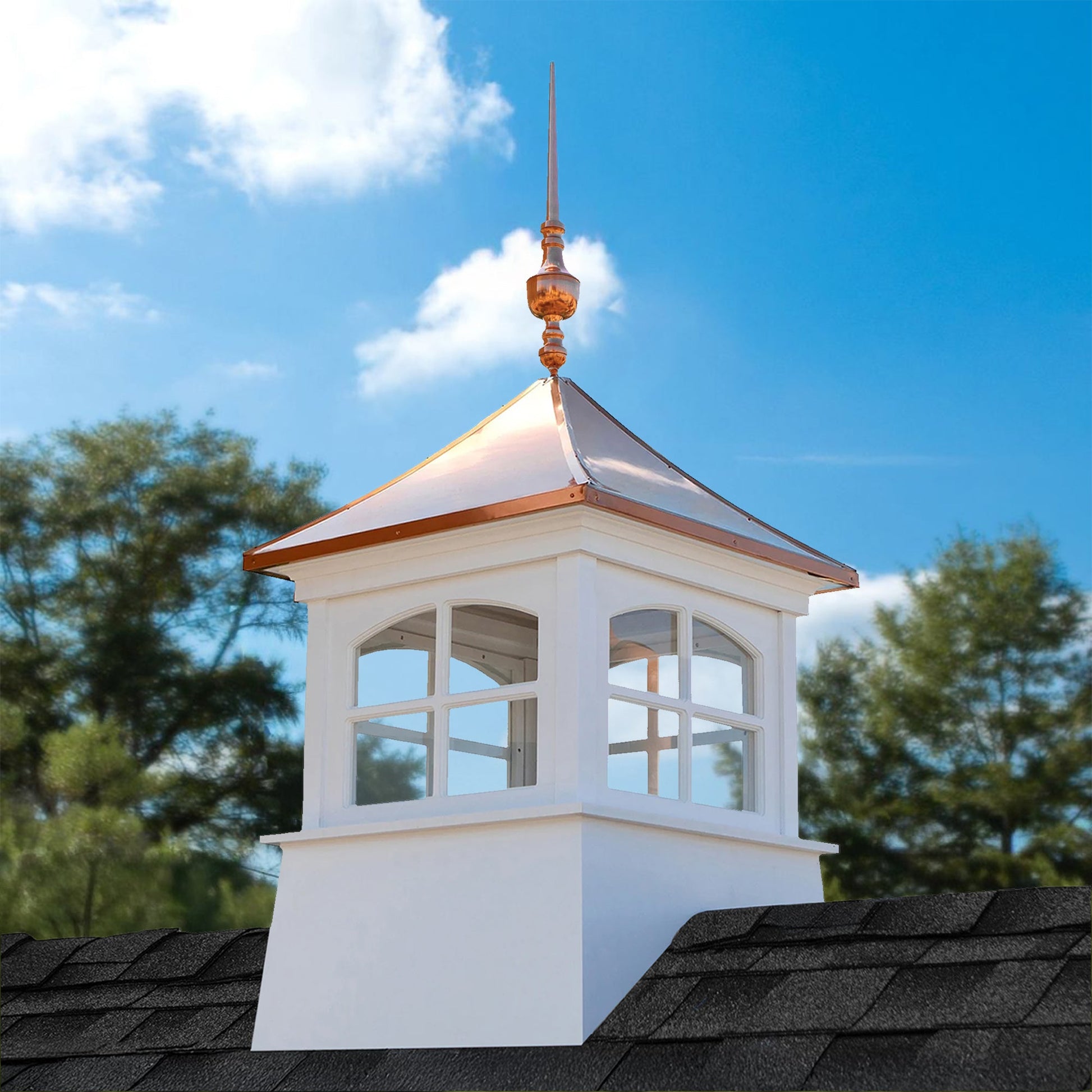 Windsor Vinyl Cupola Set – Copper Roof & Victoria Finial - Good Directions