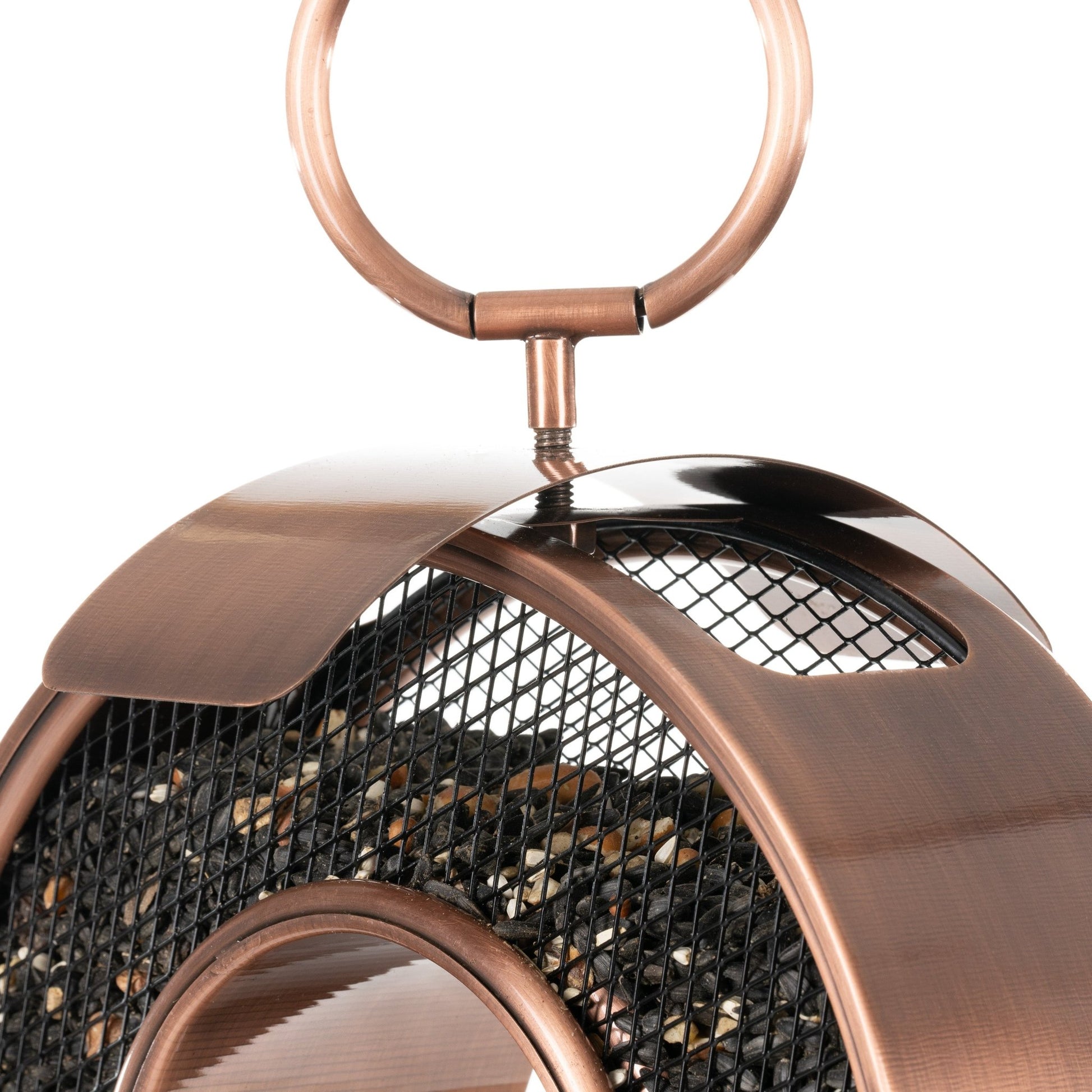 Just in Time Fly-Thru™ Copper Bird Feeder, Mesh Panels - Good Directions