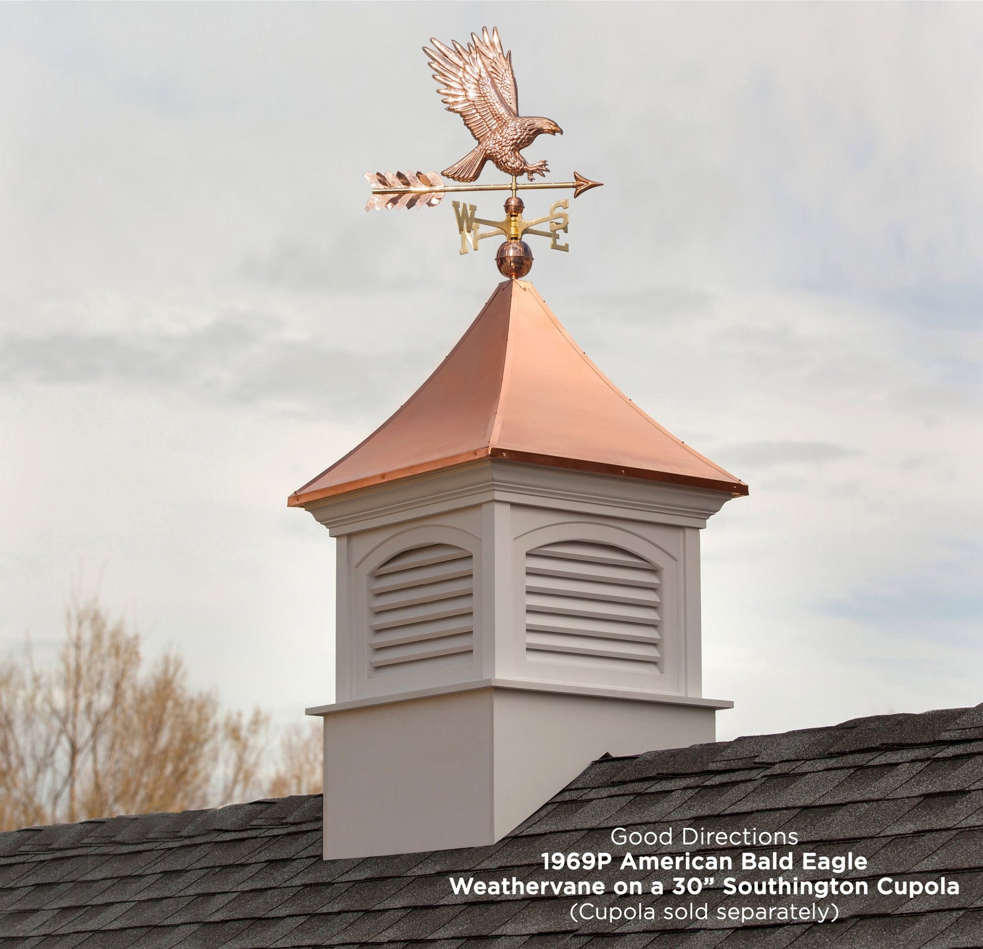 American Bald Eagle Weathervane - Good Directions