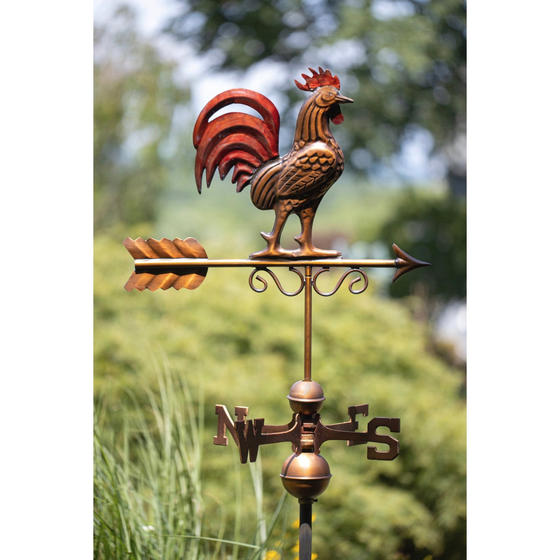 Bantam Red Rooster Weathervane - Good Directions