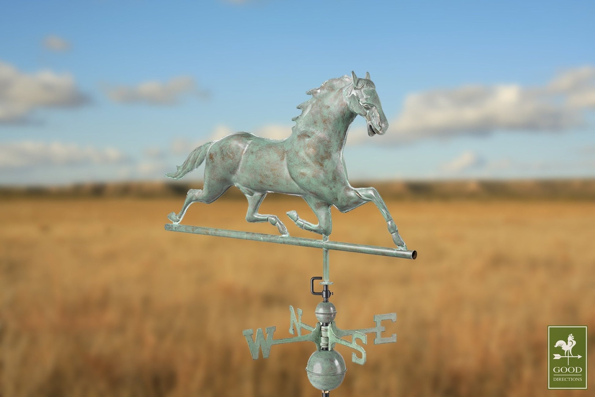 Horse Weathervane: 33" - Good Directions